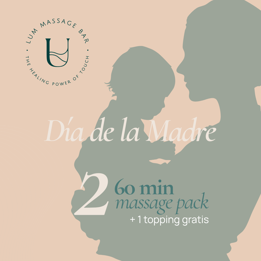 ESPECIAL DÍA DE LA MADRE Pack 2 masajes 60 min