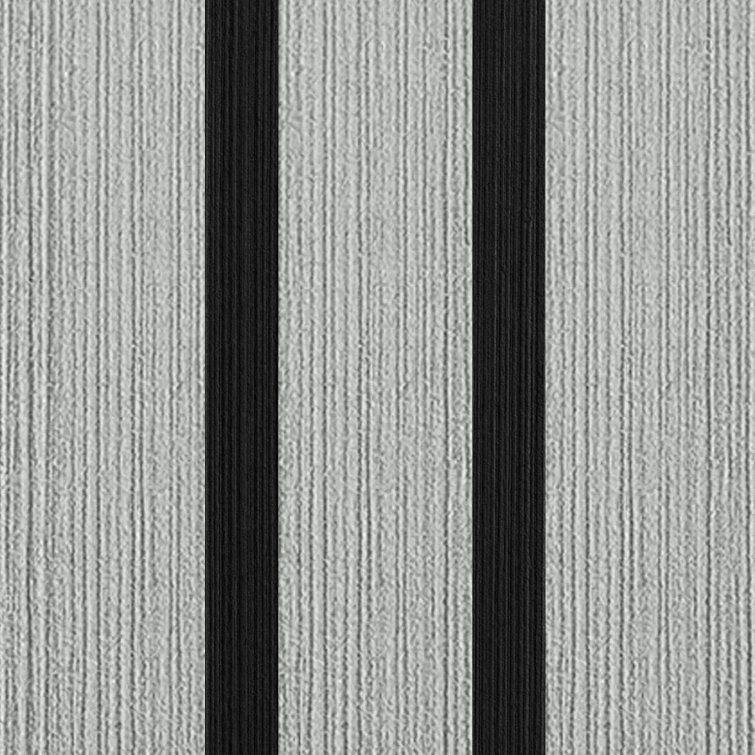 Close-up of light grey brushed EVA/PE foam for boat decking with black lines.