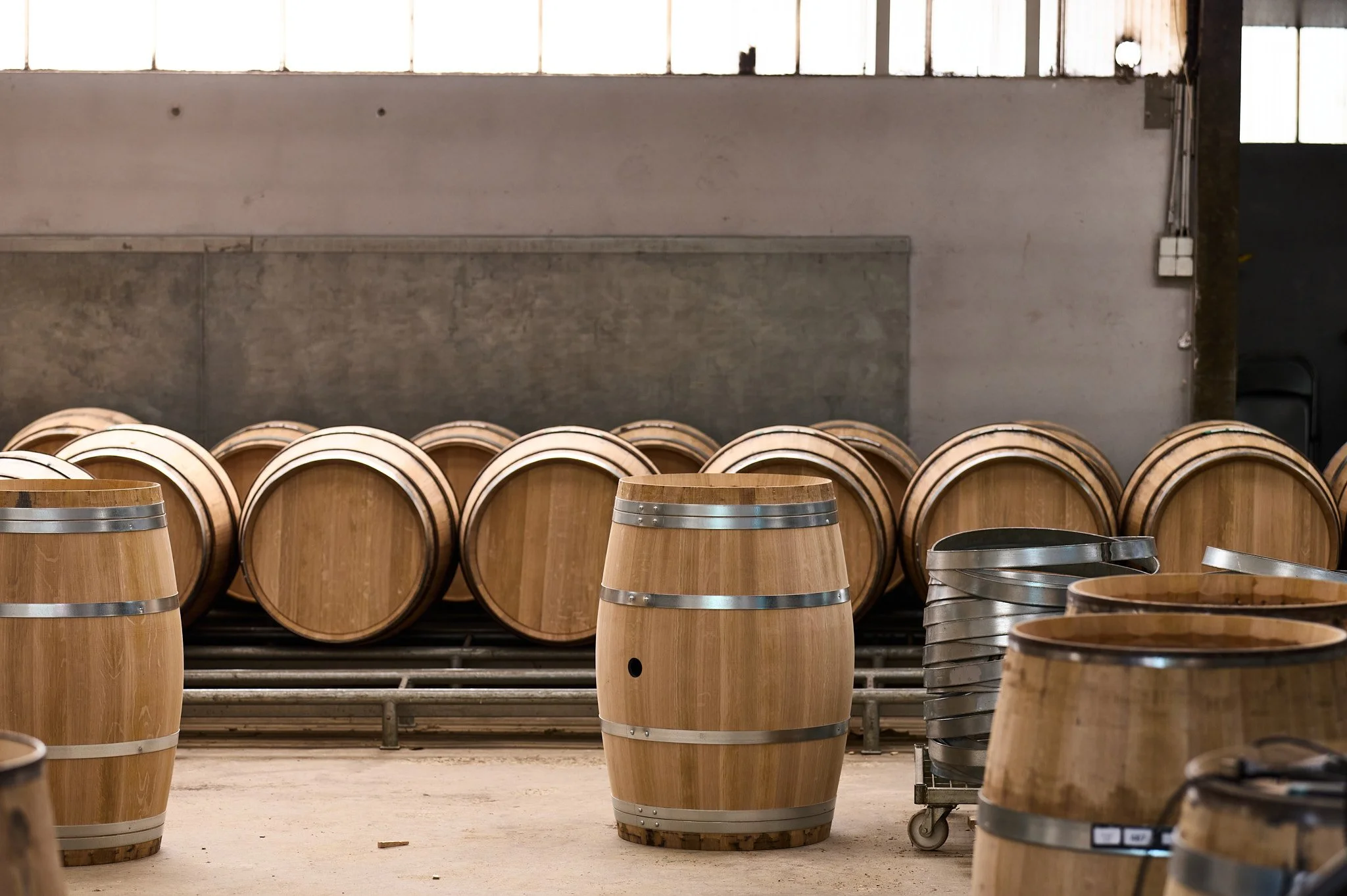 Aperçu des barriques finalisées.