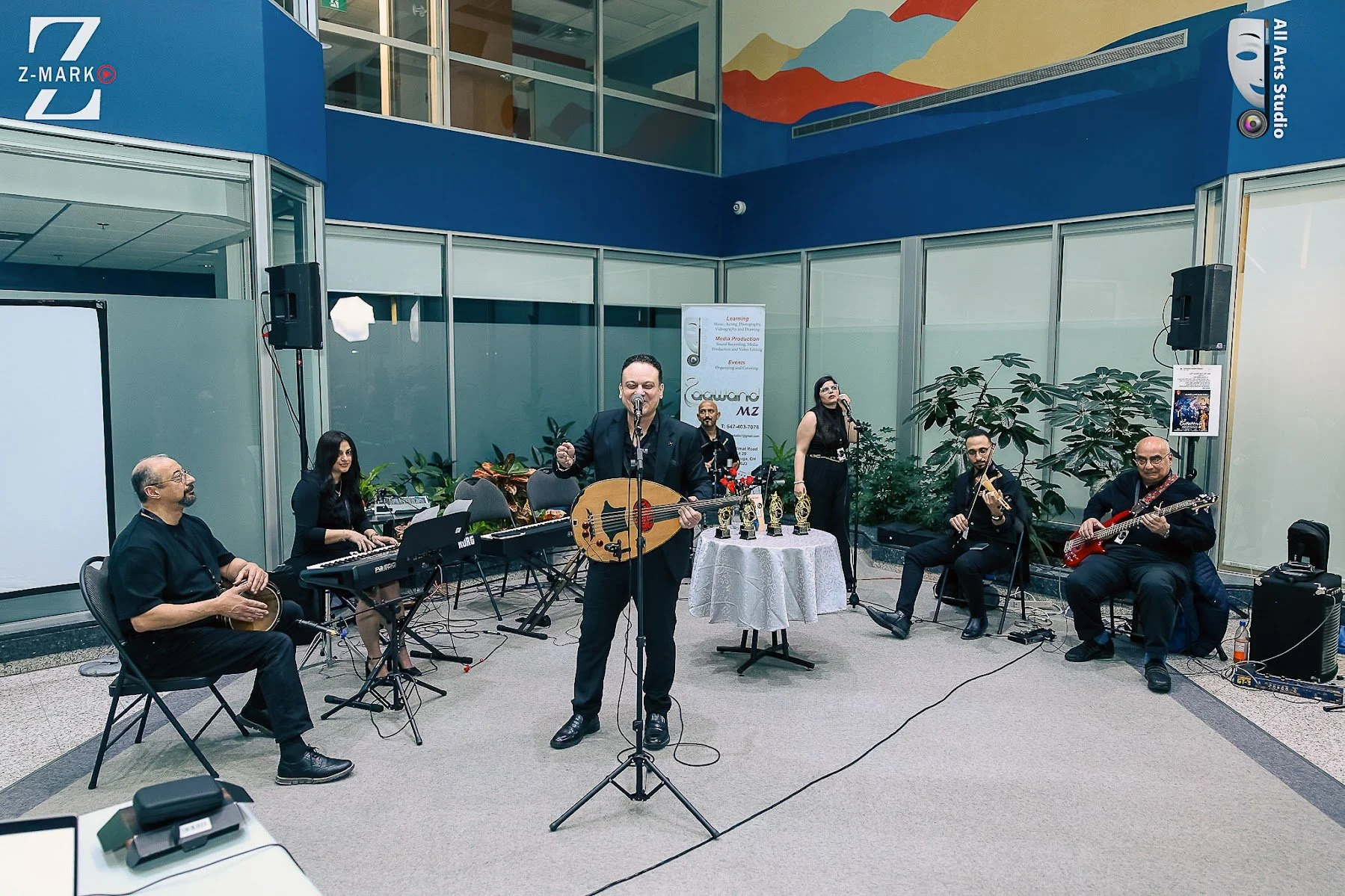 Image showing the 3agwand band during the opening night