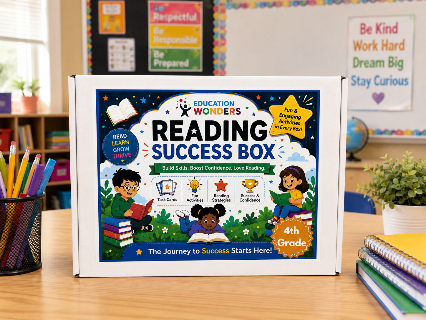 4th Grade Education Wonders Reading Success Box