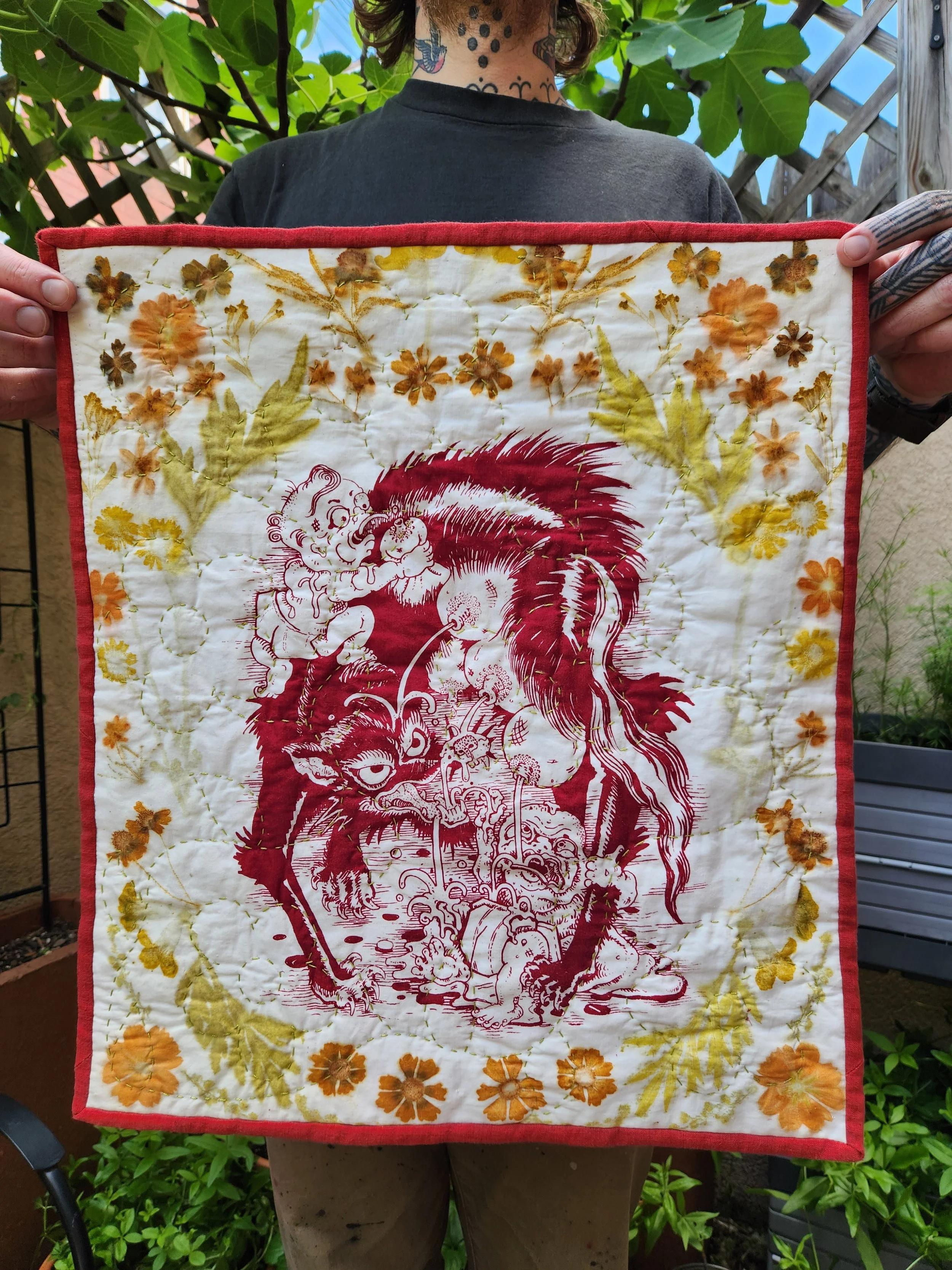 Mother Lupa Mini-Quilt