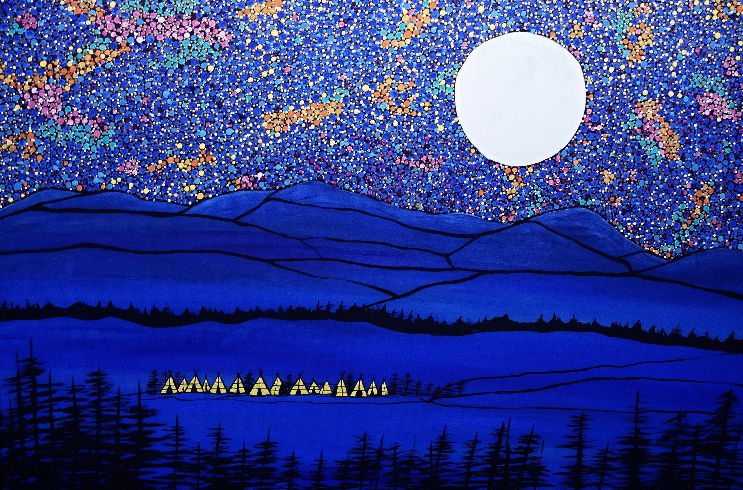 Starlit Serenity Canvas Art