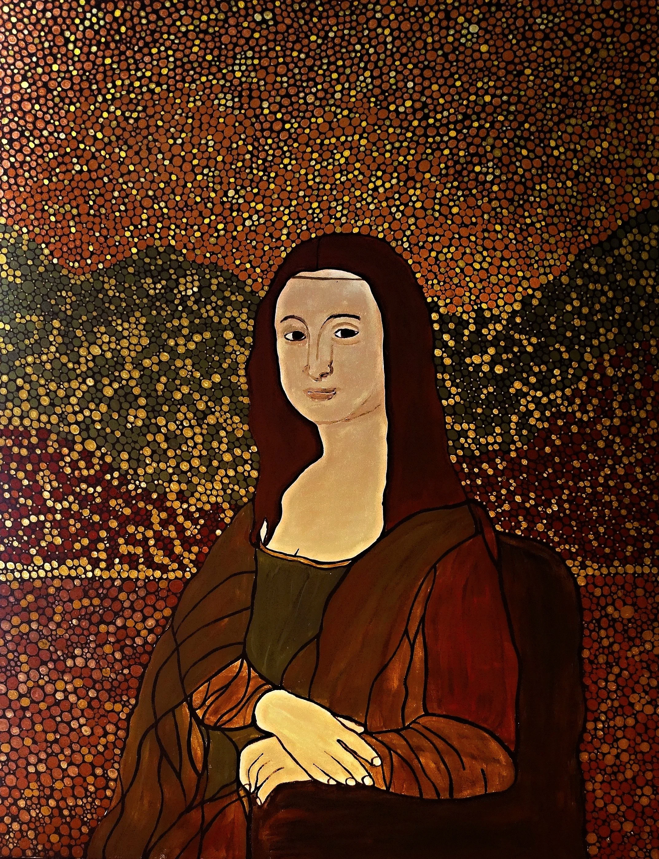 Dot Mosaic Renaissance Portrait