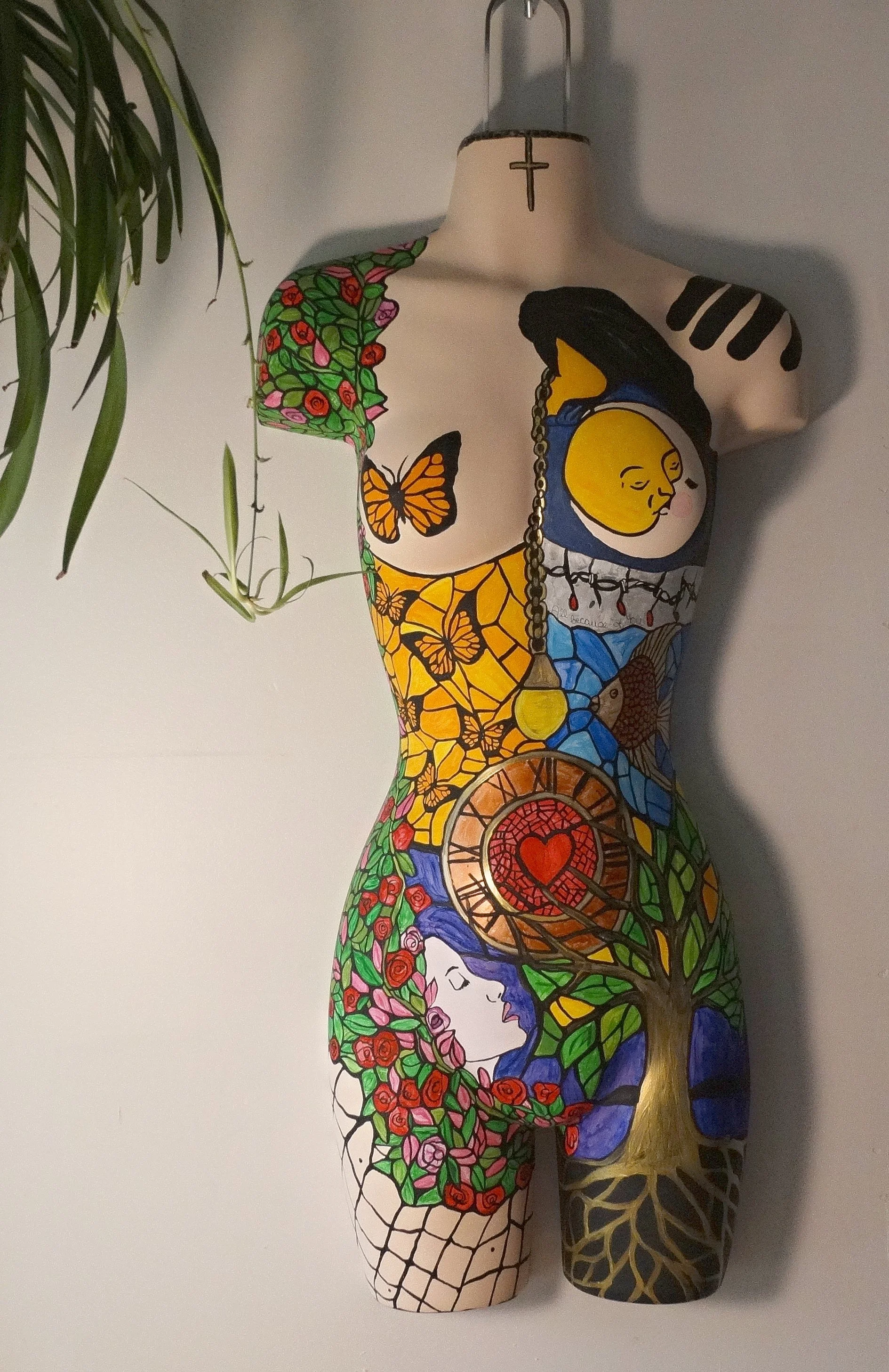 Vibrant  Mannequin Art - Her story