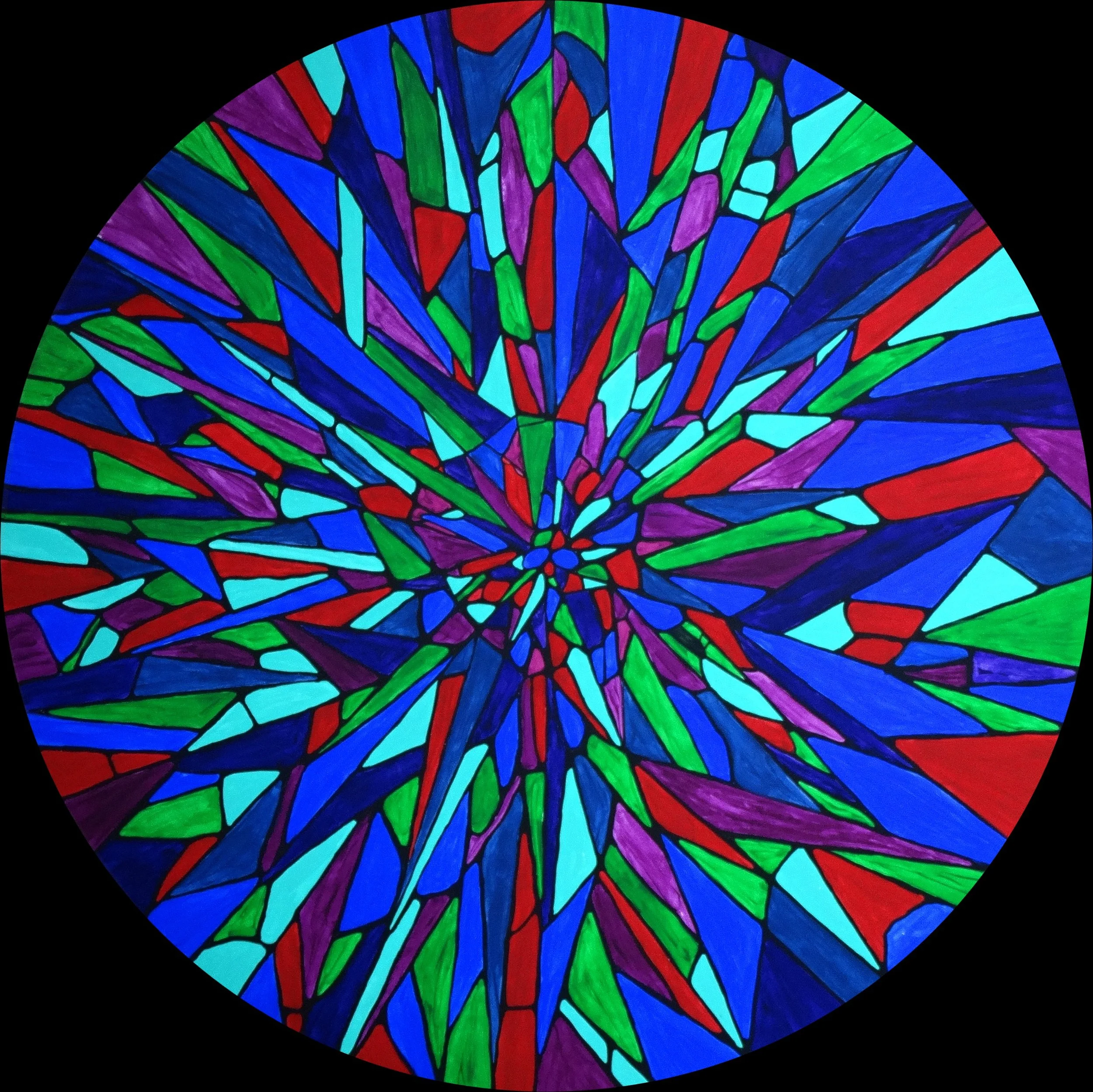Dynamic Geometric Burst kaleidoscope