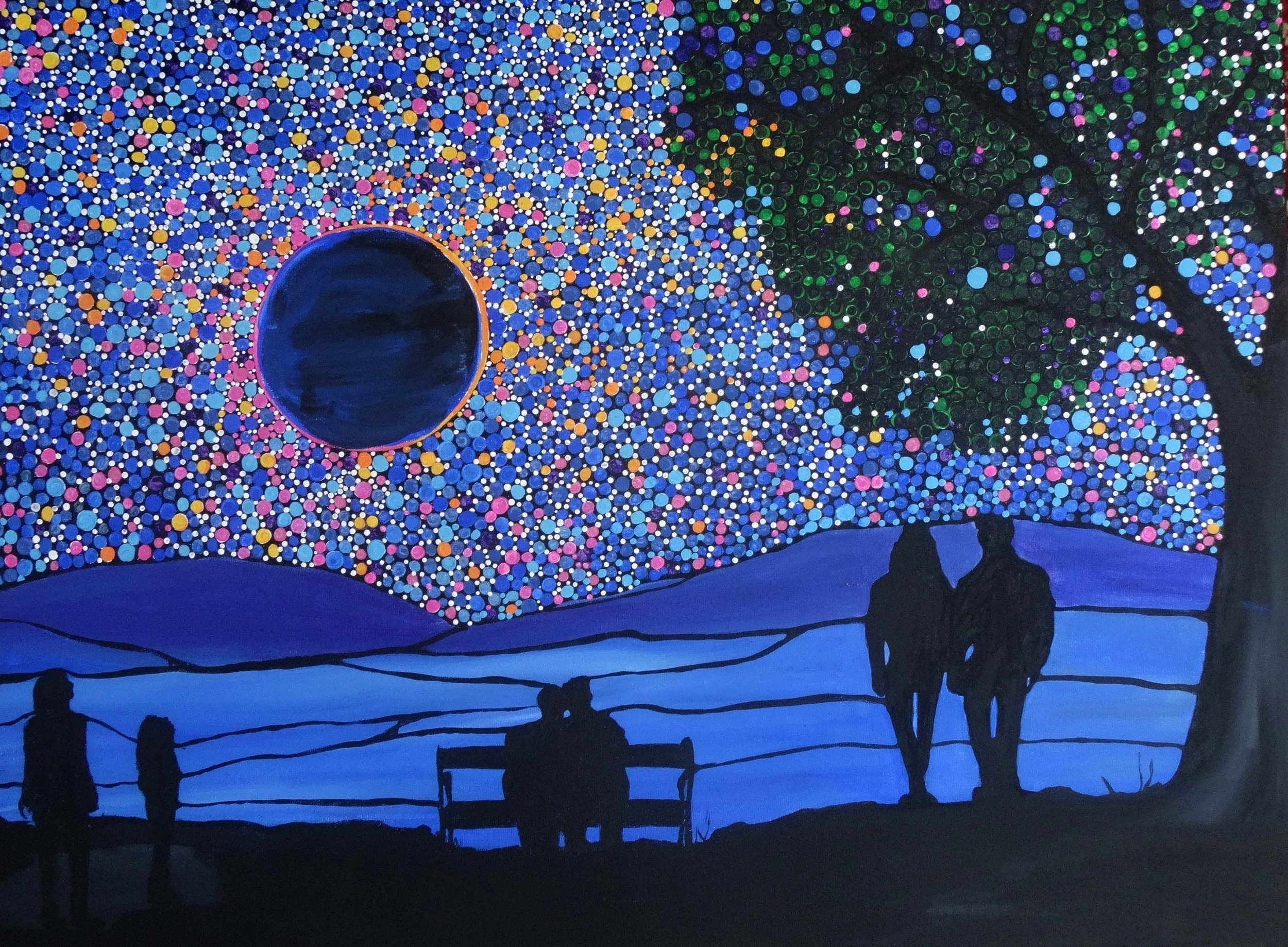 Ethereal Night Sky Canvas Art