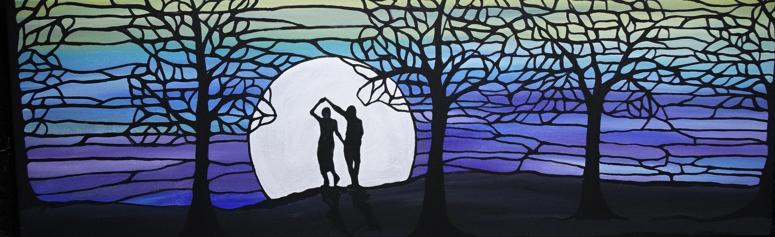 Twilight Silhouettes Art Canvas