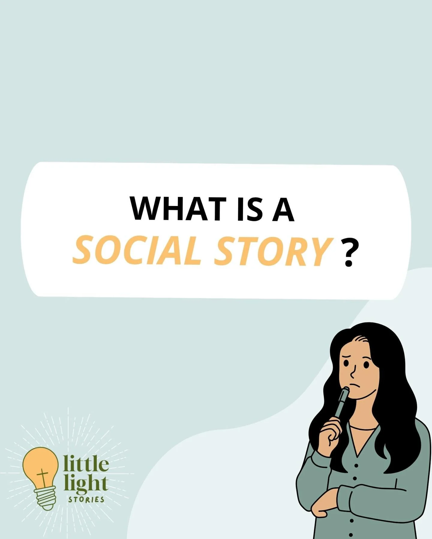 Ever wondered what a social story was? Here&rsquo;s your answer! 💡 📖 ✨ ♾️ 

#socialstory #neurodivergent #autism #christianautismmom