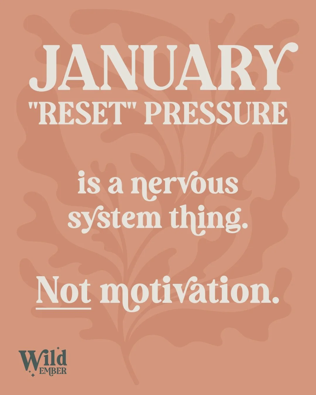 If your brain is yelling &ldquo;get it together&rdquo; but your body is saying &ldquo;nope,&rdquo; I want you to know: that isn&rsquo;t laziness. That&rsquo;s information.

A lot of January pressure assumes we&rsquo;re machines. But we&rsquo;re nervo