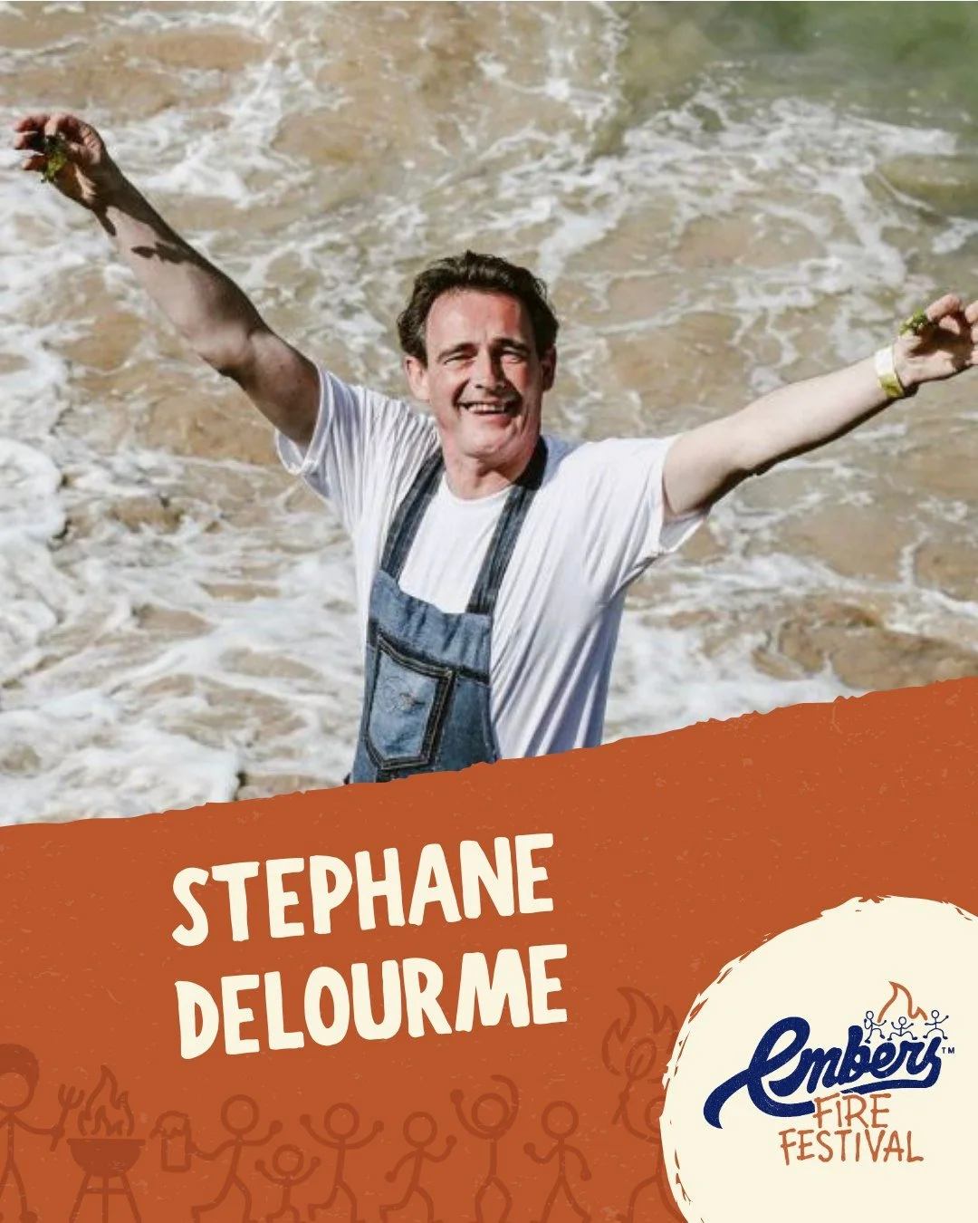 We're so excited to announce that @stephanedelourme will be showcasing fire cooked seafood at Embers Fire Festival! 🐟🔥

From working at Michelin-starred restaurants to then being Rick Stein&rsquo;s head chef for over 21 years, Stephane is now a fre