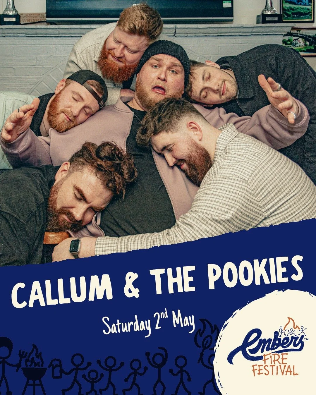 ANNOUNCEMENT 🚨🥳

Callum &amp; The Pookies will be on stage on the Saturday of Embers Fire Festival in Ironbridge!

 It wouldn't be a birthday party without these guys playing for us, especially as they are also Shropshire lads! ❤️&zwj;🔥

📆 Saturd