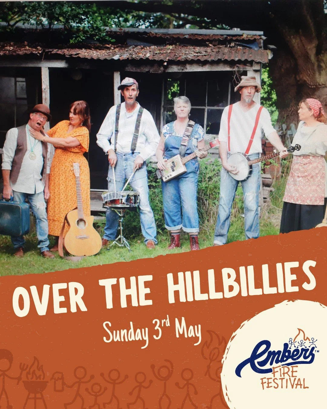 BAND ANNOUNCEMENT 🥁

Get your air banjos out, Over The Hillbillies are in the lineup for Sunday 3rd May! 🤠

These guys know how to get your feet stomping... They describe themselves as a rip-roaring bunch of &ldquo;Deliverance" reject wrong &l