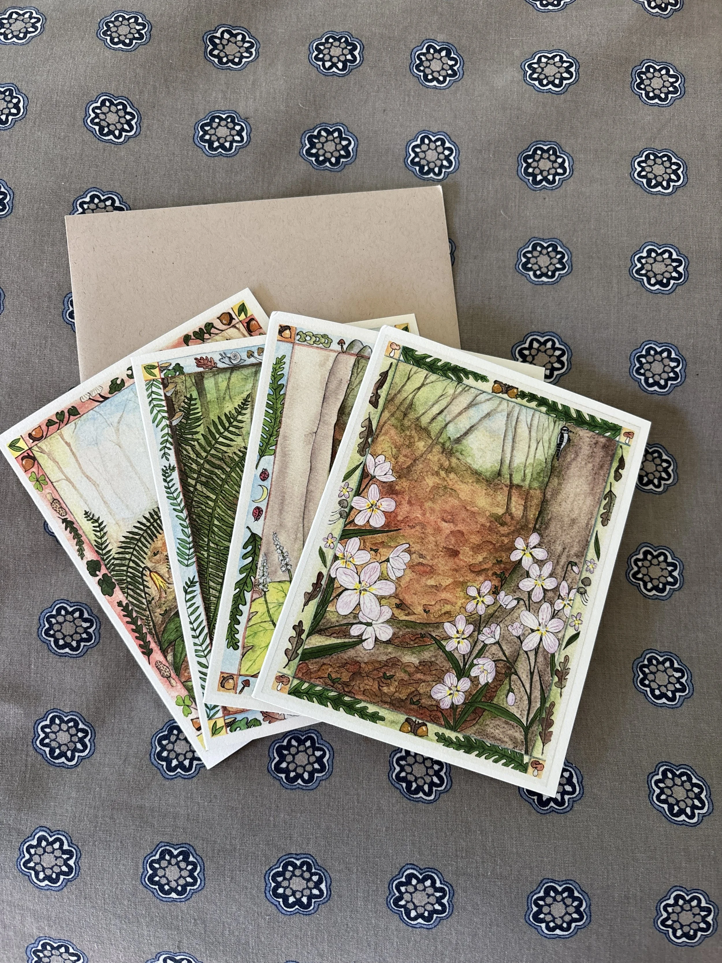 Spring Ephemeral Greeting Card Set
