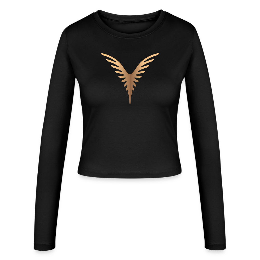 Long Sleeves Crop-Top