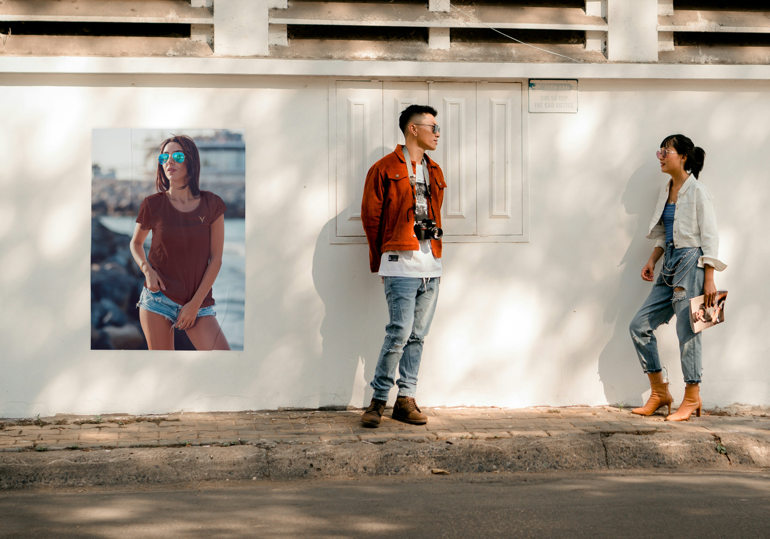 Street poster of a woman wearing Bordeaux color "The Mate"  from stYle Collections by YXELON.