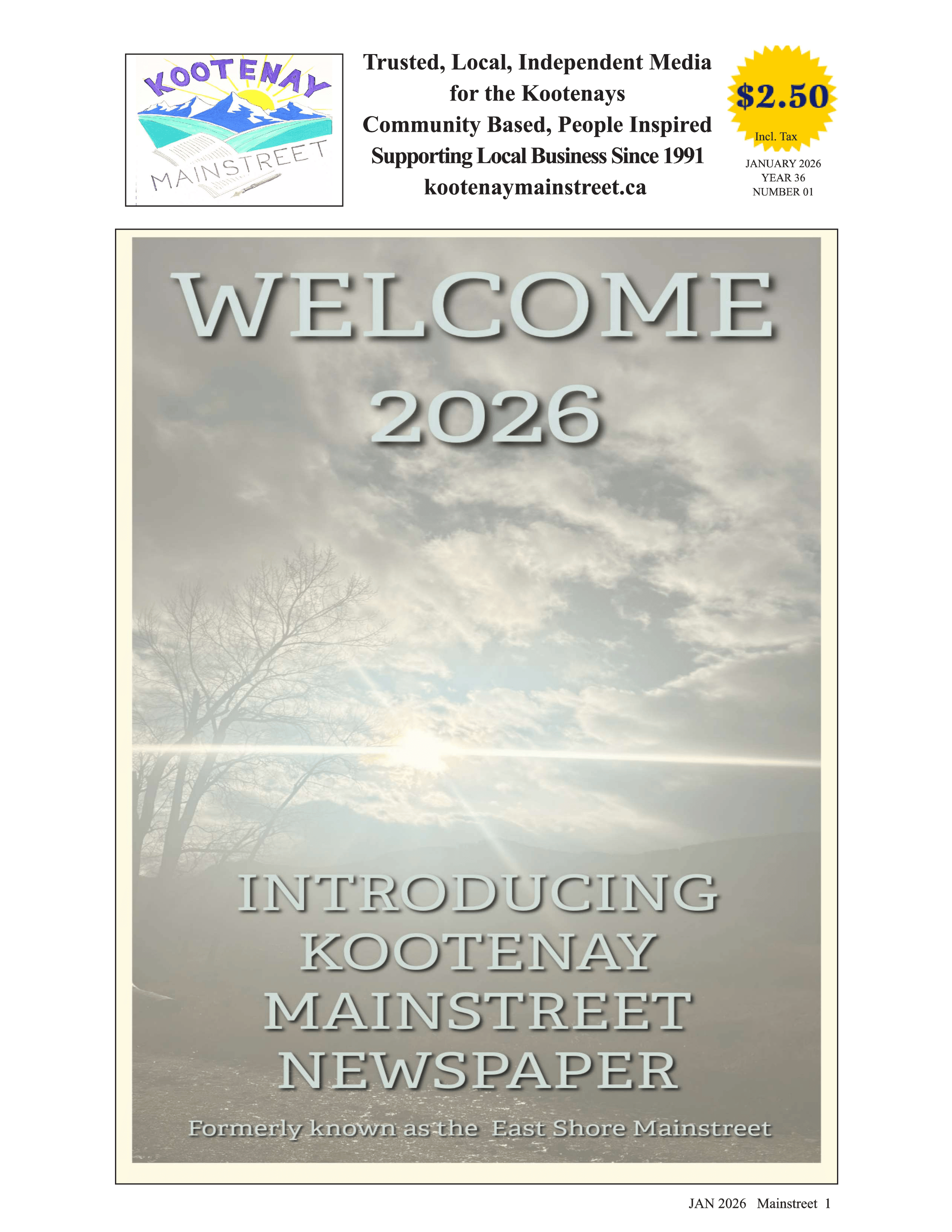 Print Newspaper Annual Subscription - Canada Post Delivery