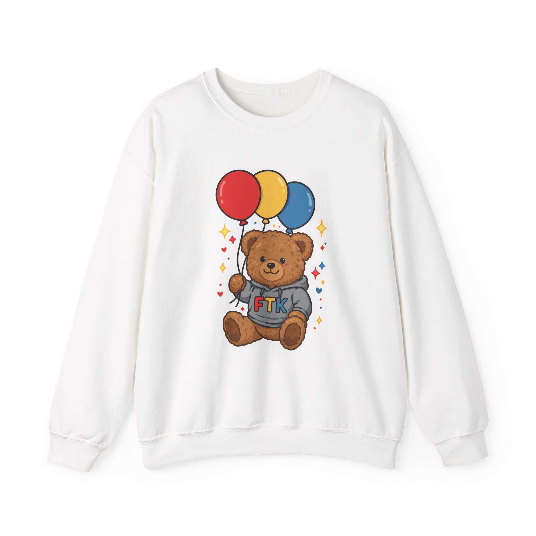 Teddy Bear Balloon Crewneck Sweatshirt