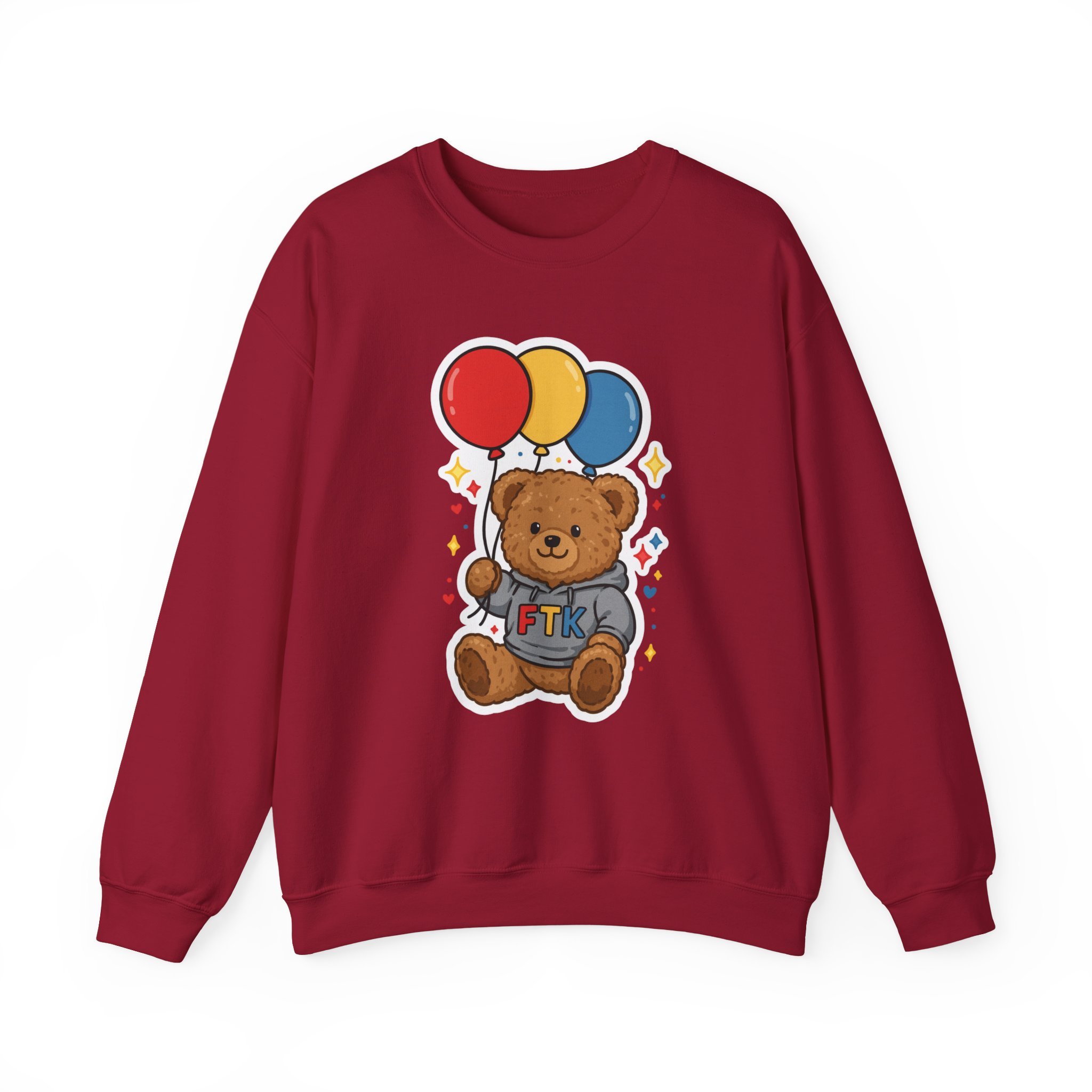 Teddy Bear Balloon Crewneck Sweatshirt
