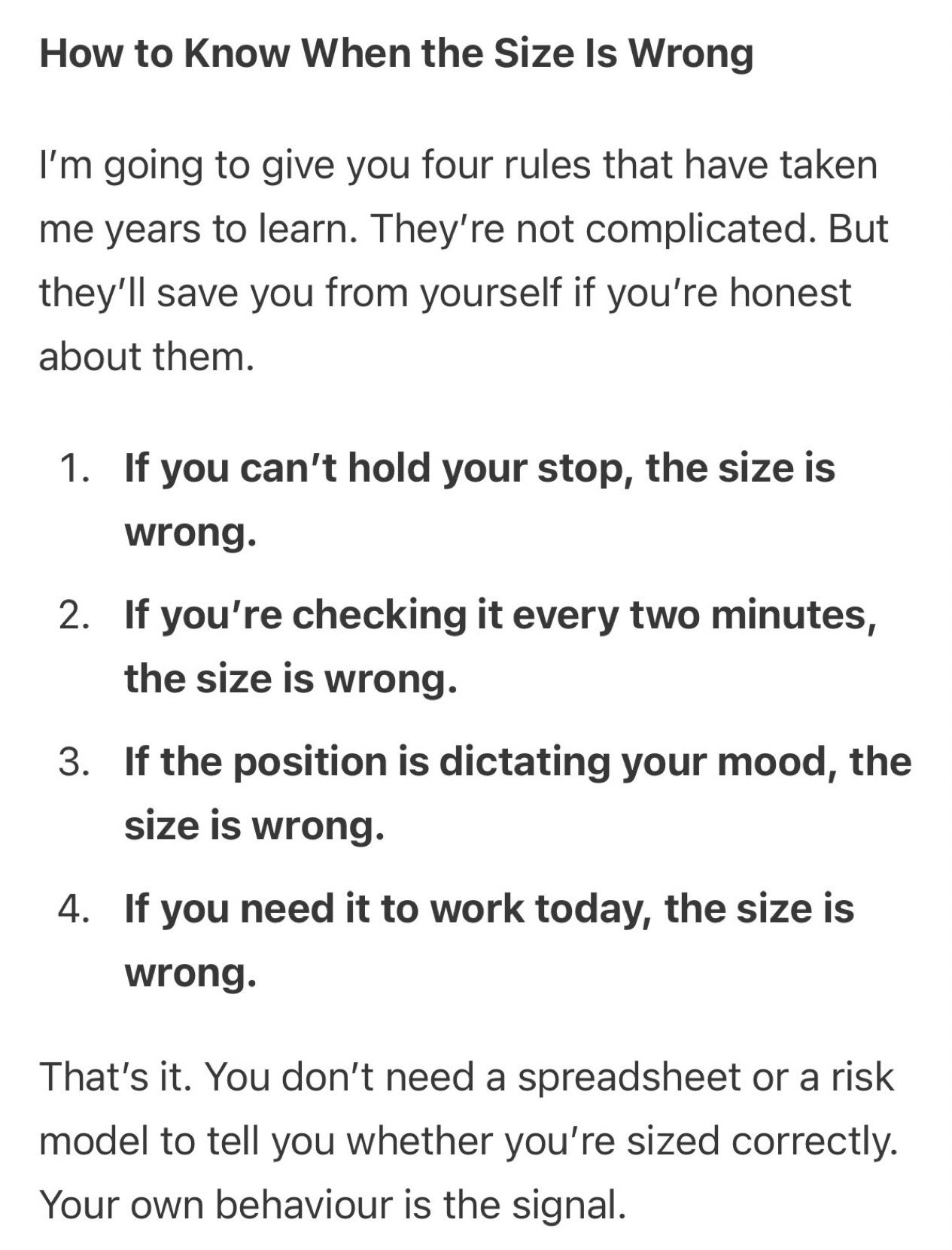 4 Great Rules for Investing!