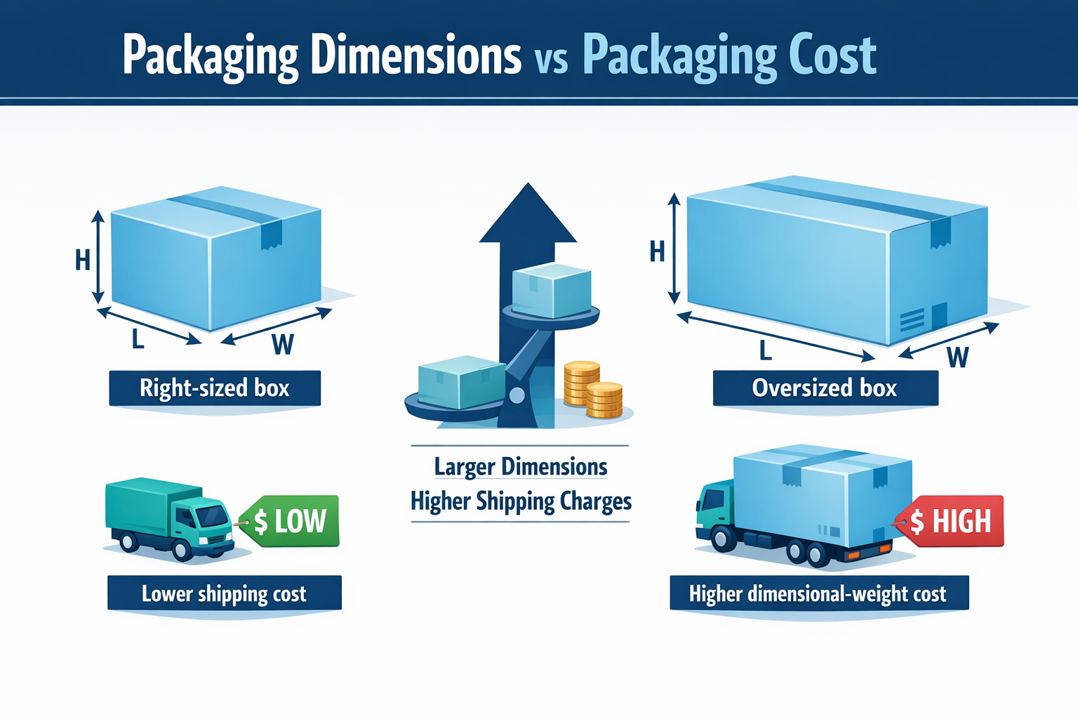 Packaging Dimensions vs Packaging Cost