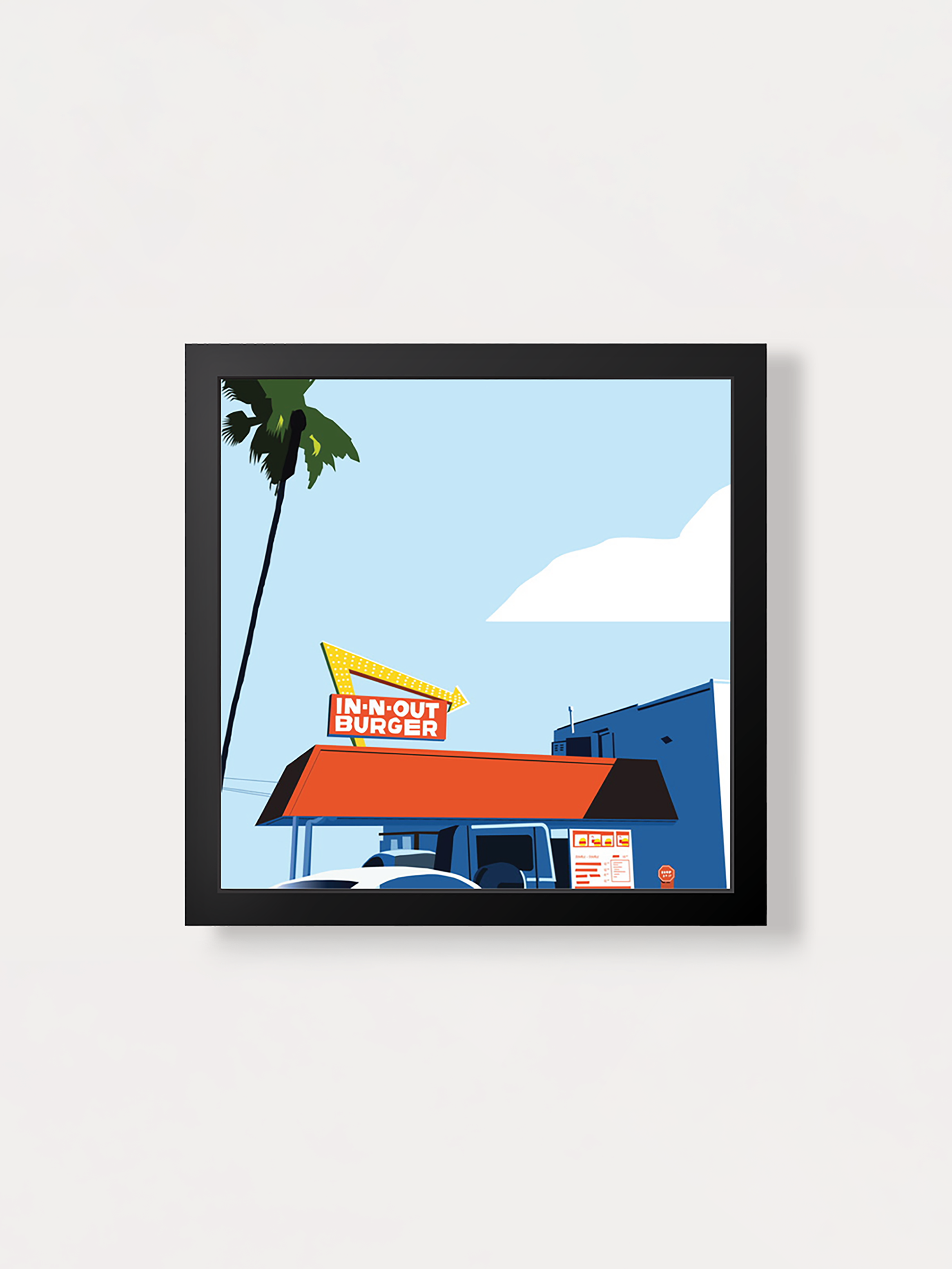 'In-N-Out' Illustrated Print
