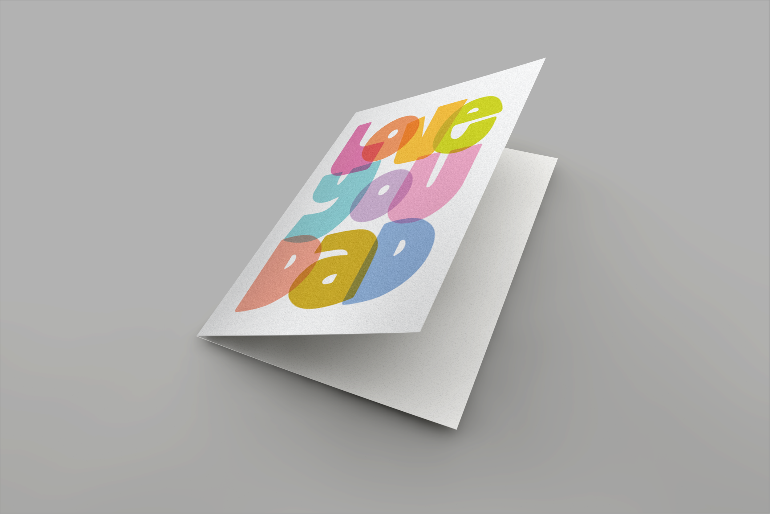 'Love You Dad' Greeting Card