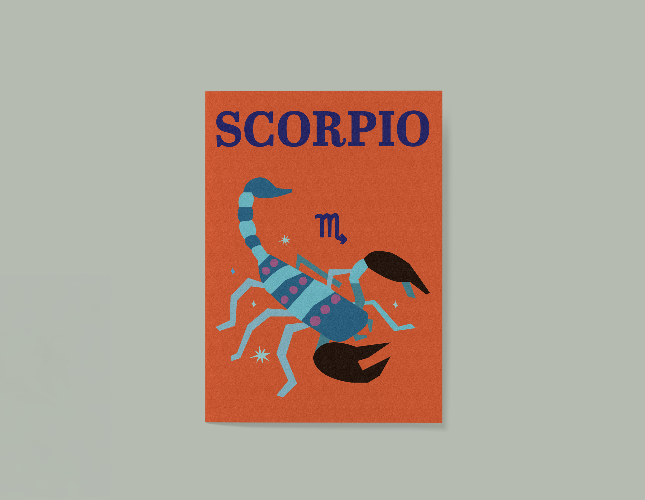 'Scorpio' Zodiac Greeting Card