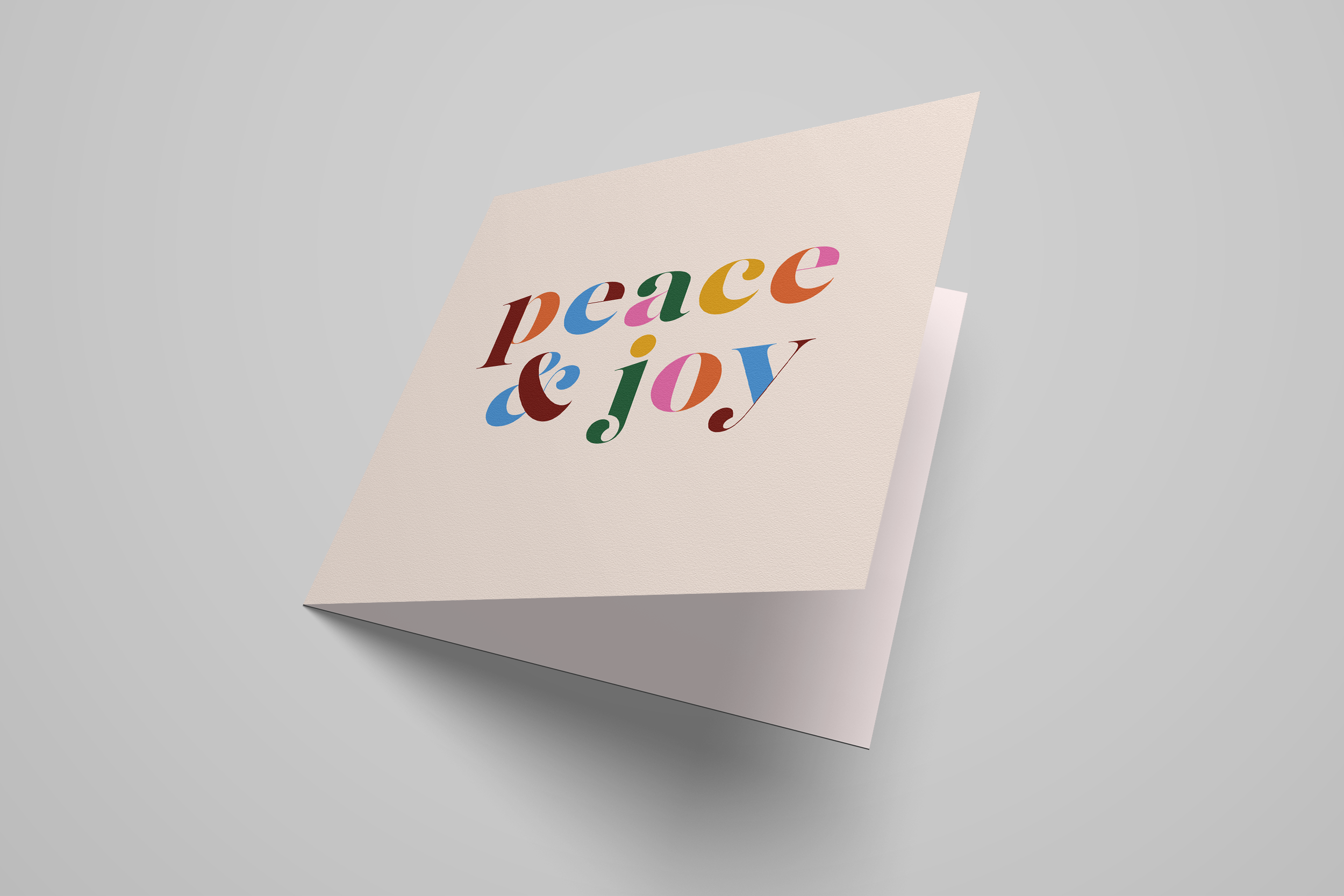 'Peace & Joy' Greeting Card