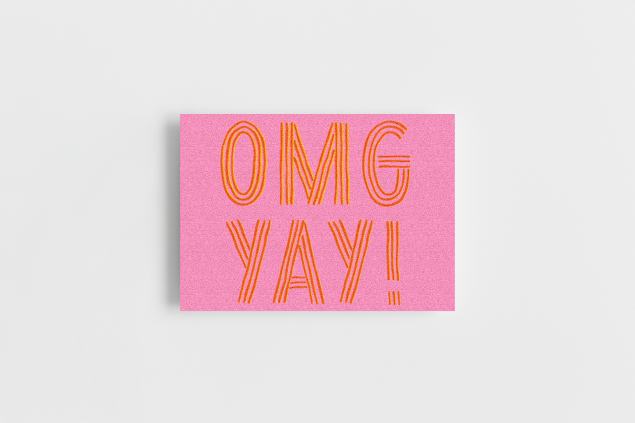 'OMG YAY!' Greeting Card