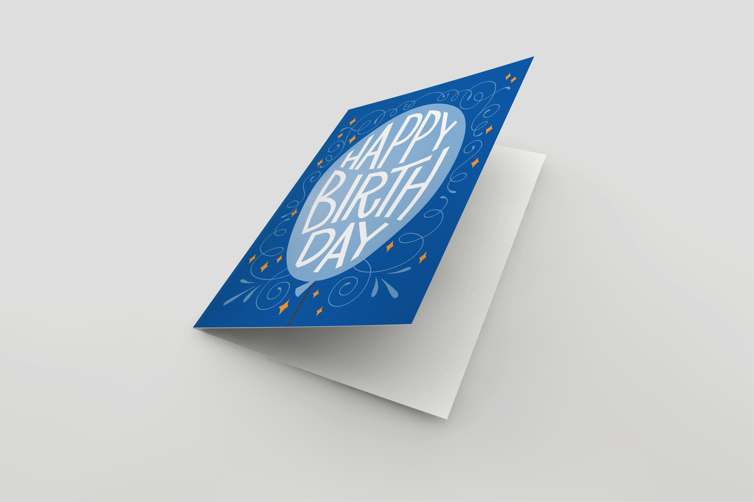 'Birthday Balloon' Greeting Card