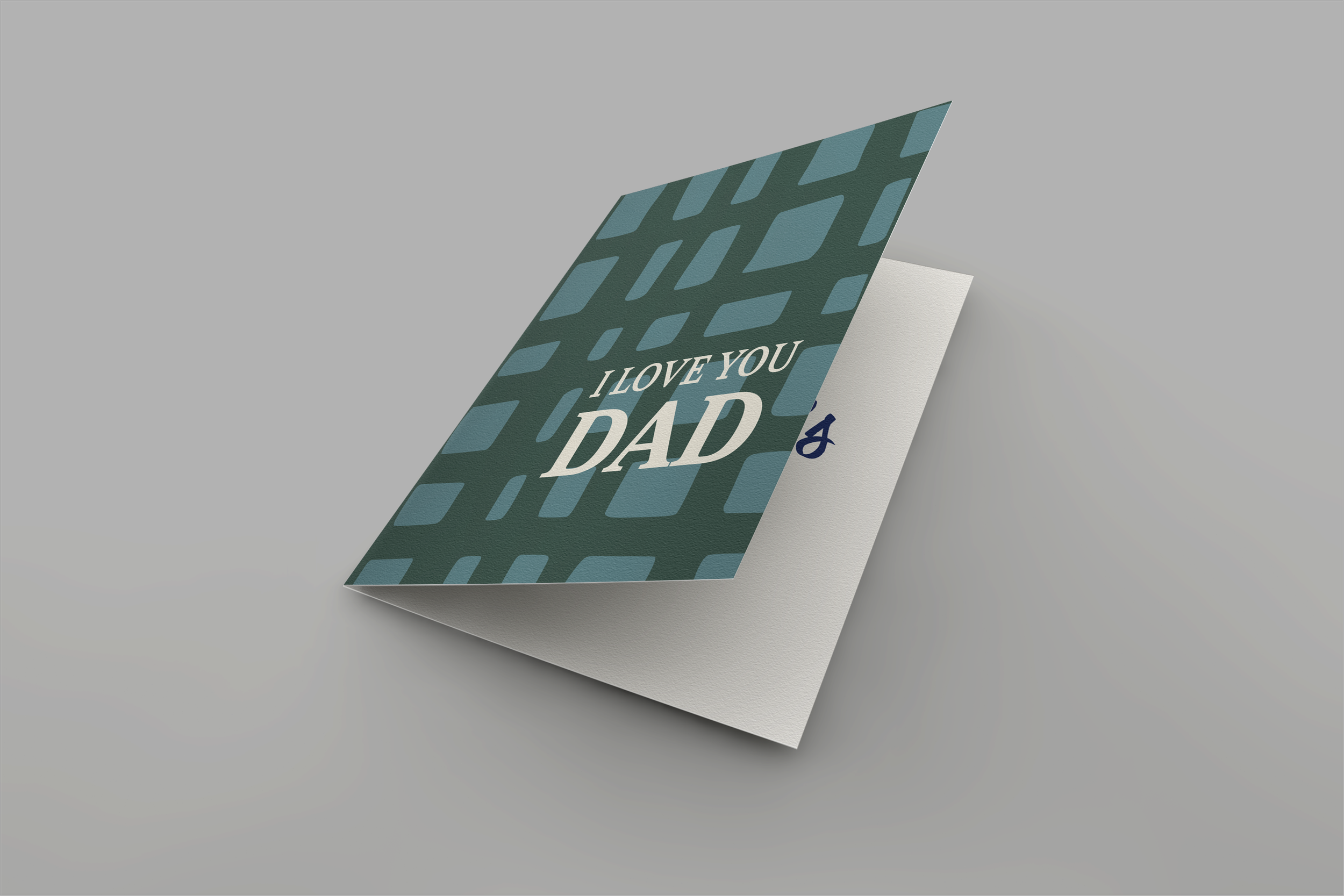 'I Love You Dad' Greeting Card
