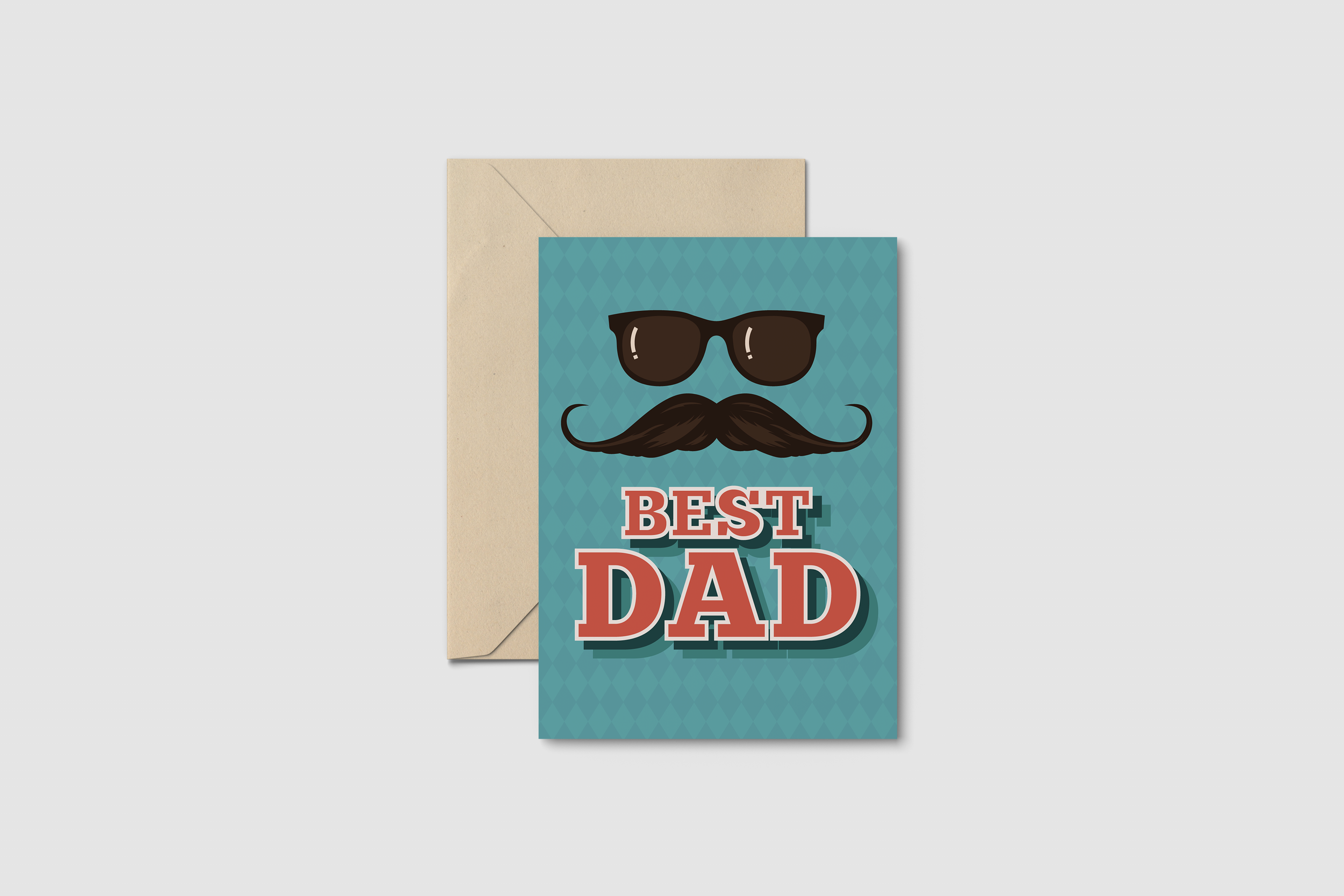 'Best Dad' Greeting Card