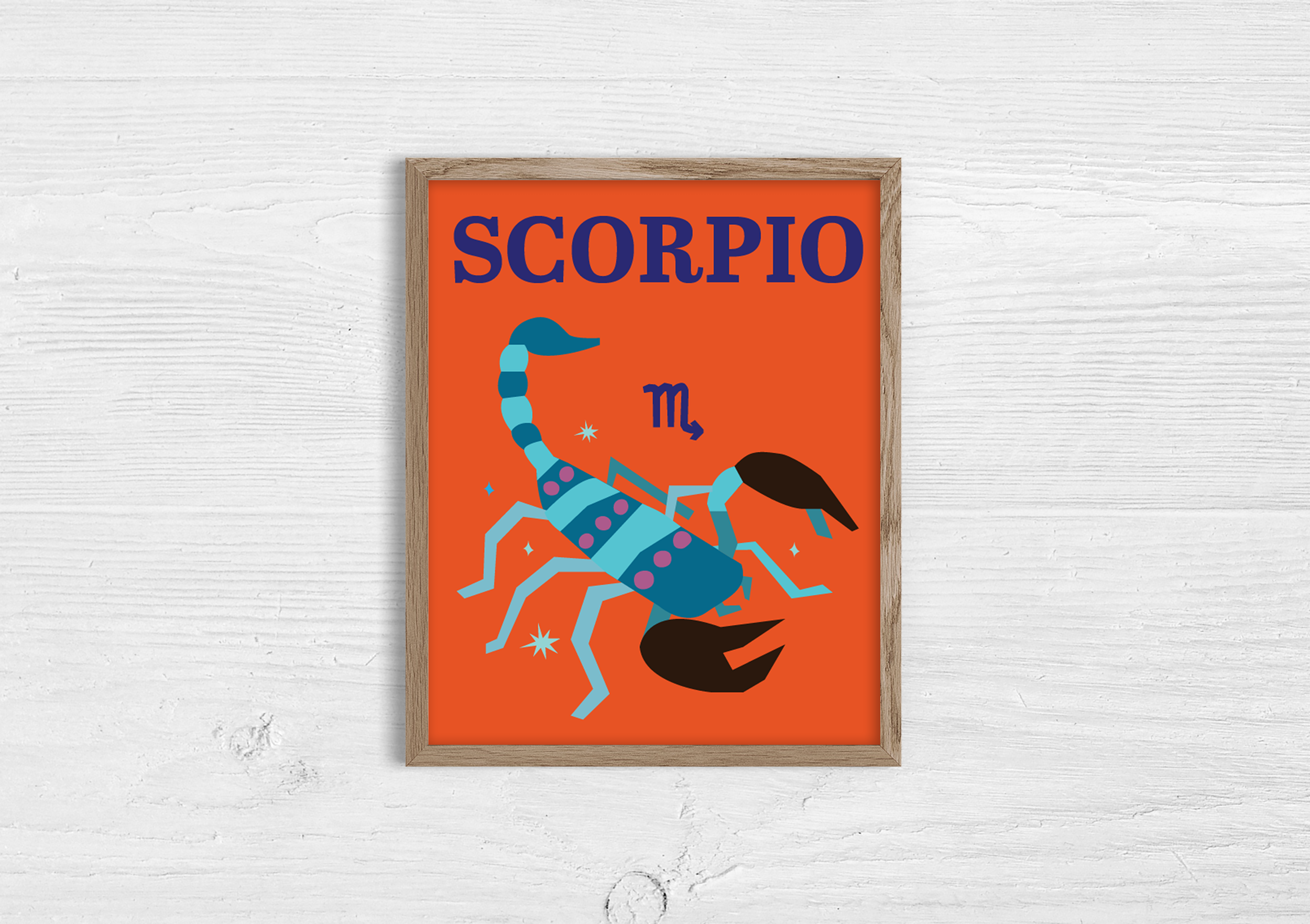 'Scorpio' Zodiac Illustrated Print