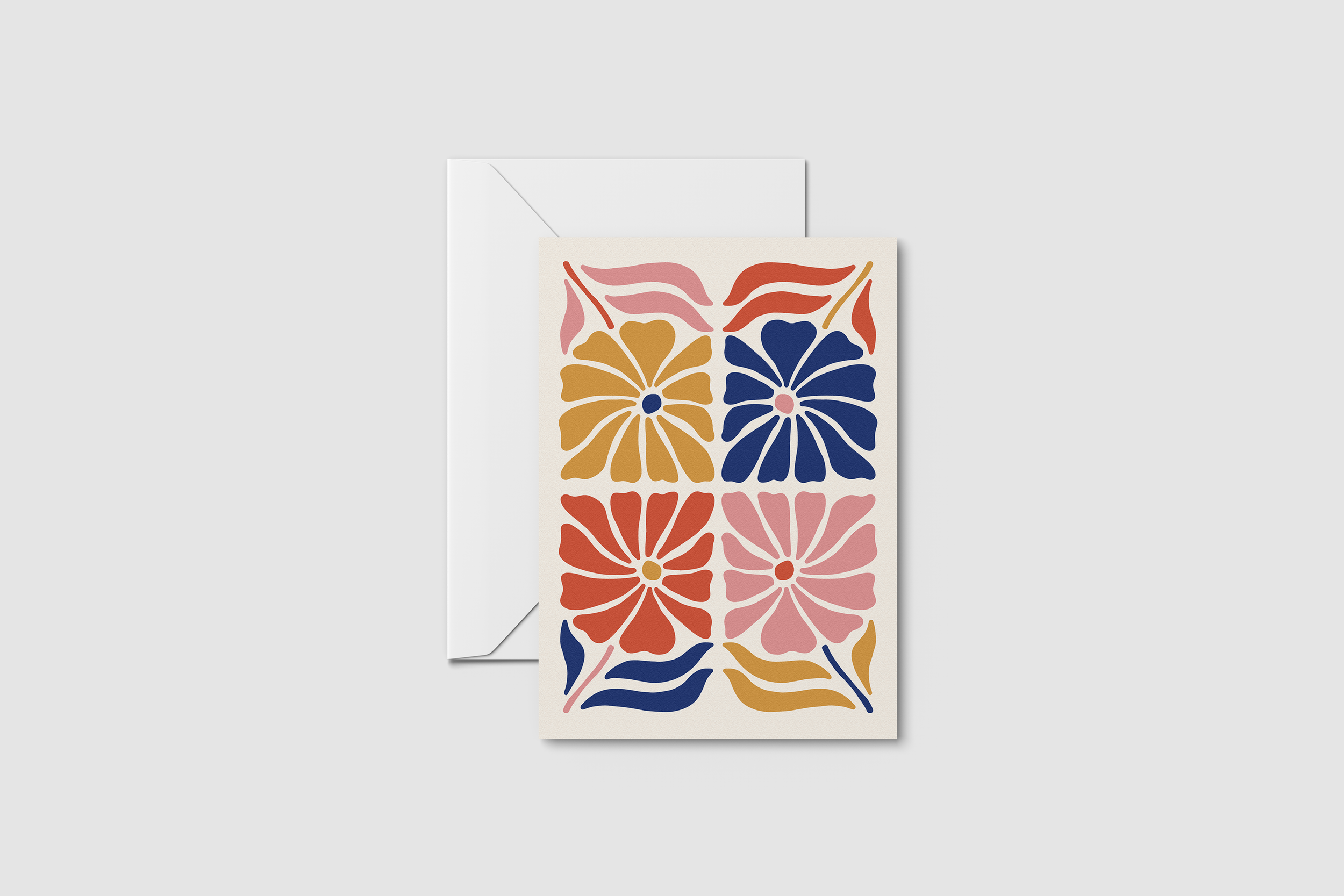 'Petal Patch' Floral Greeting Card