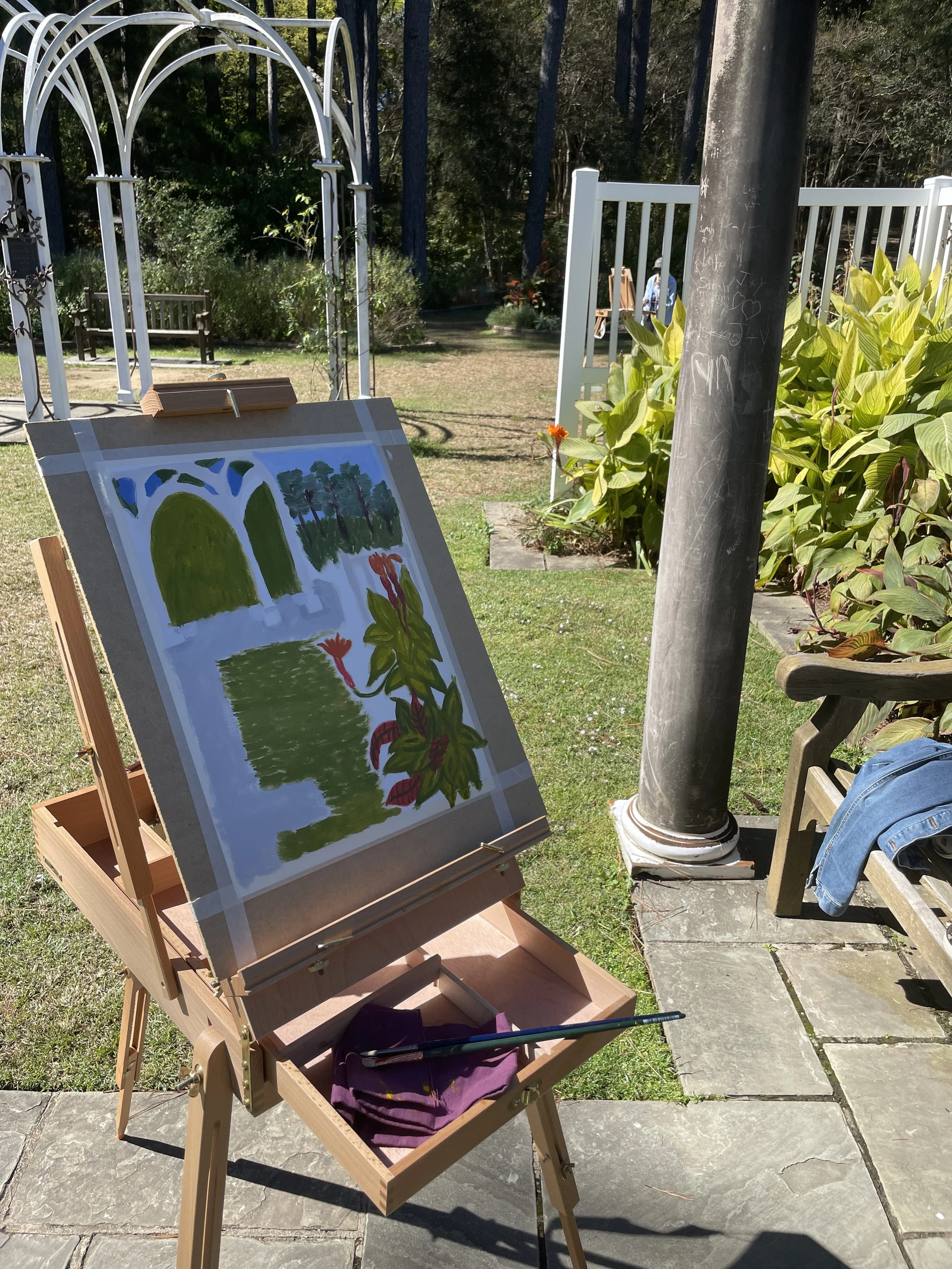 Botanical Gardens 02, oil painting, landscape, 2025