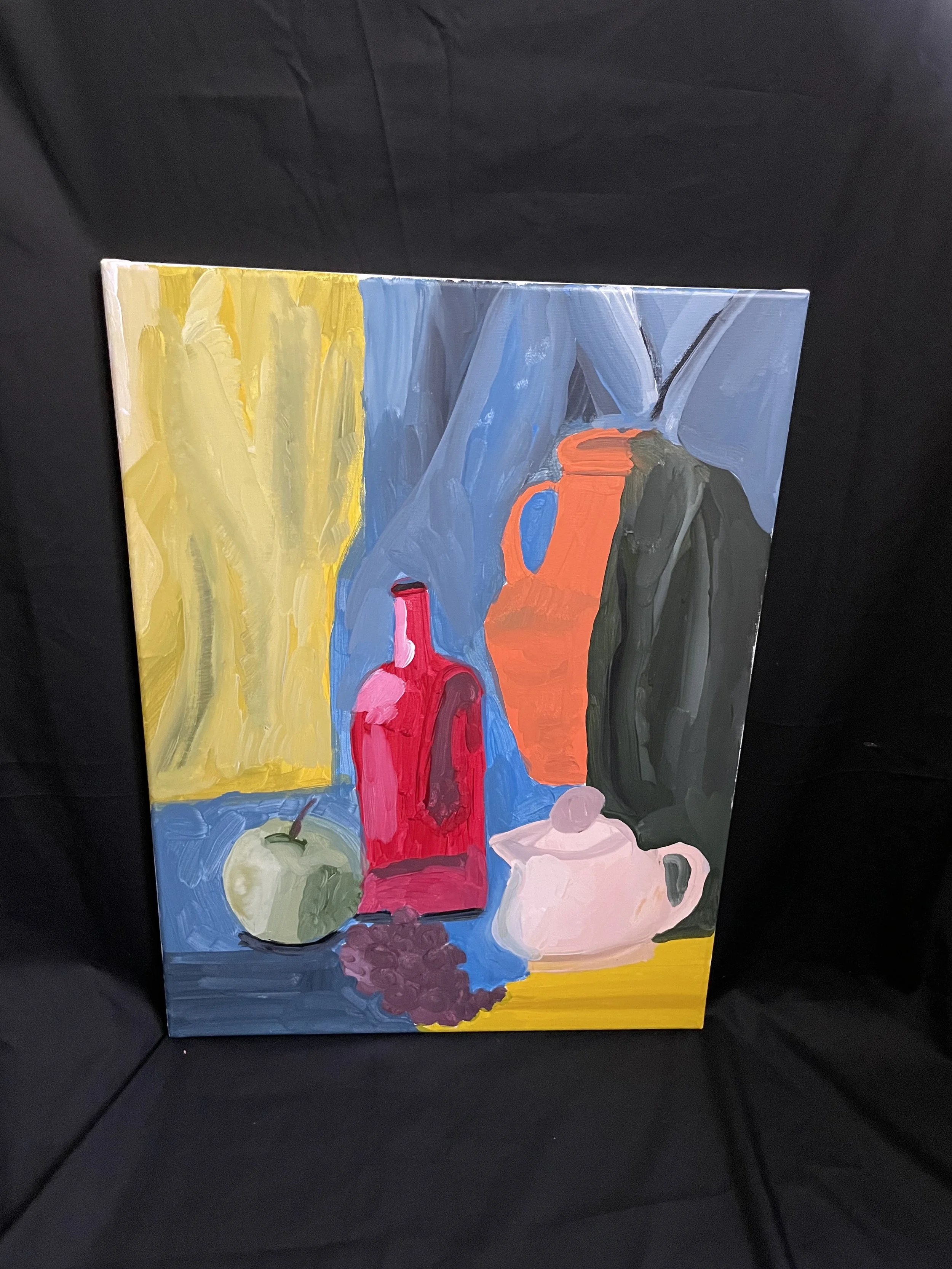 Fine Dining, acrylic painting, 18x24", 2026