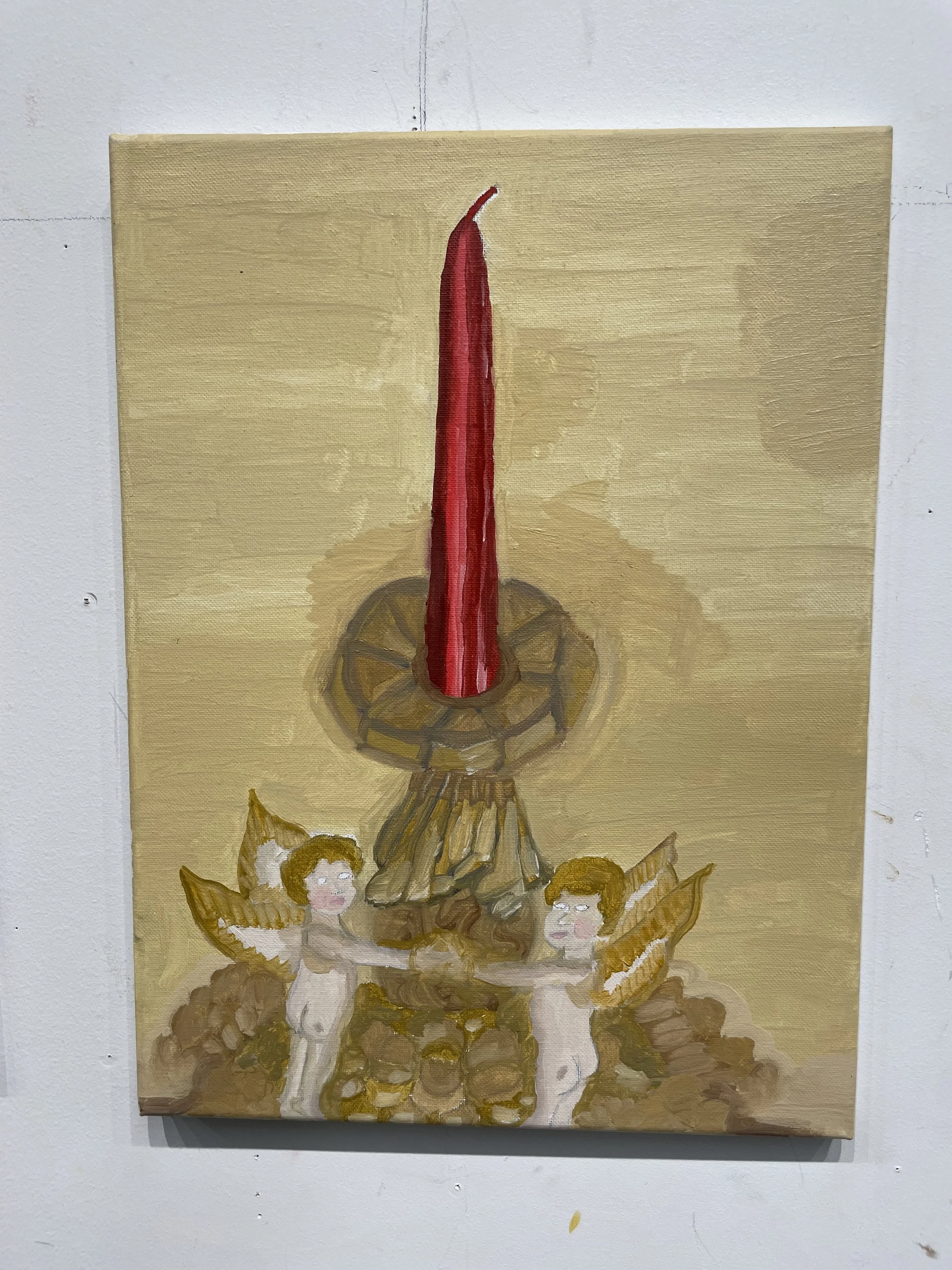 Candlelight, oil painting, 12x16" 2025