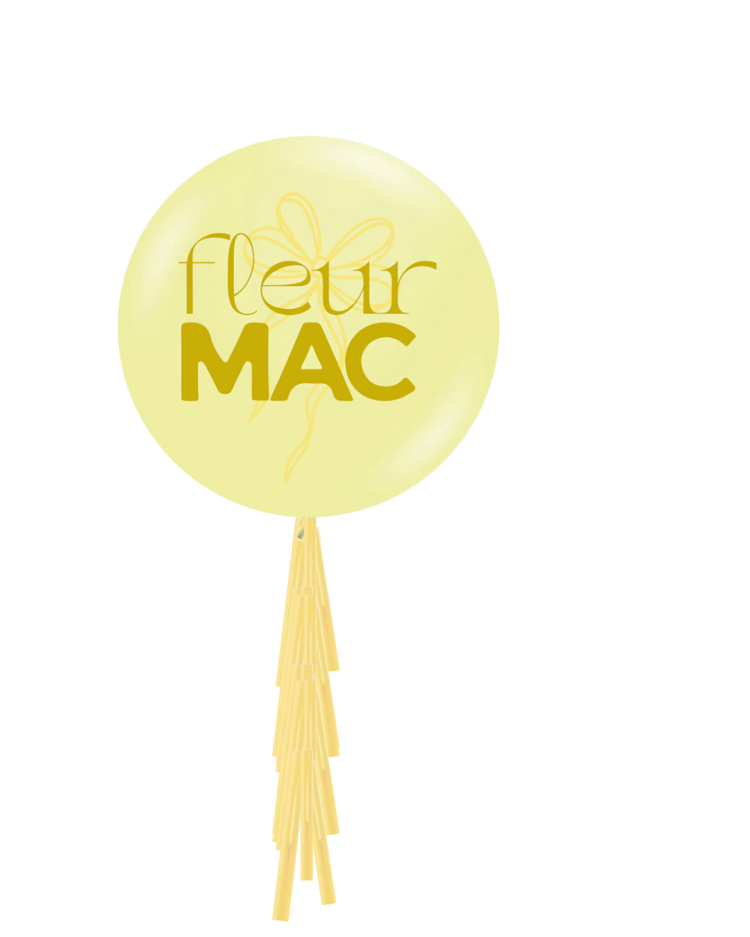 Custom Jumbo Balloon with Tassel Tail