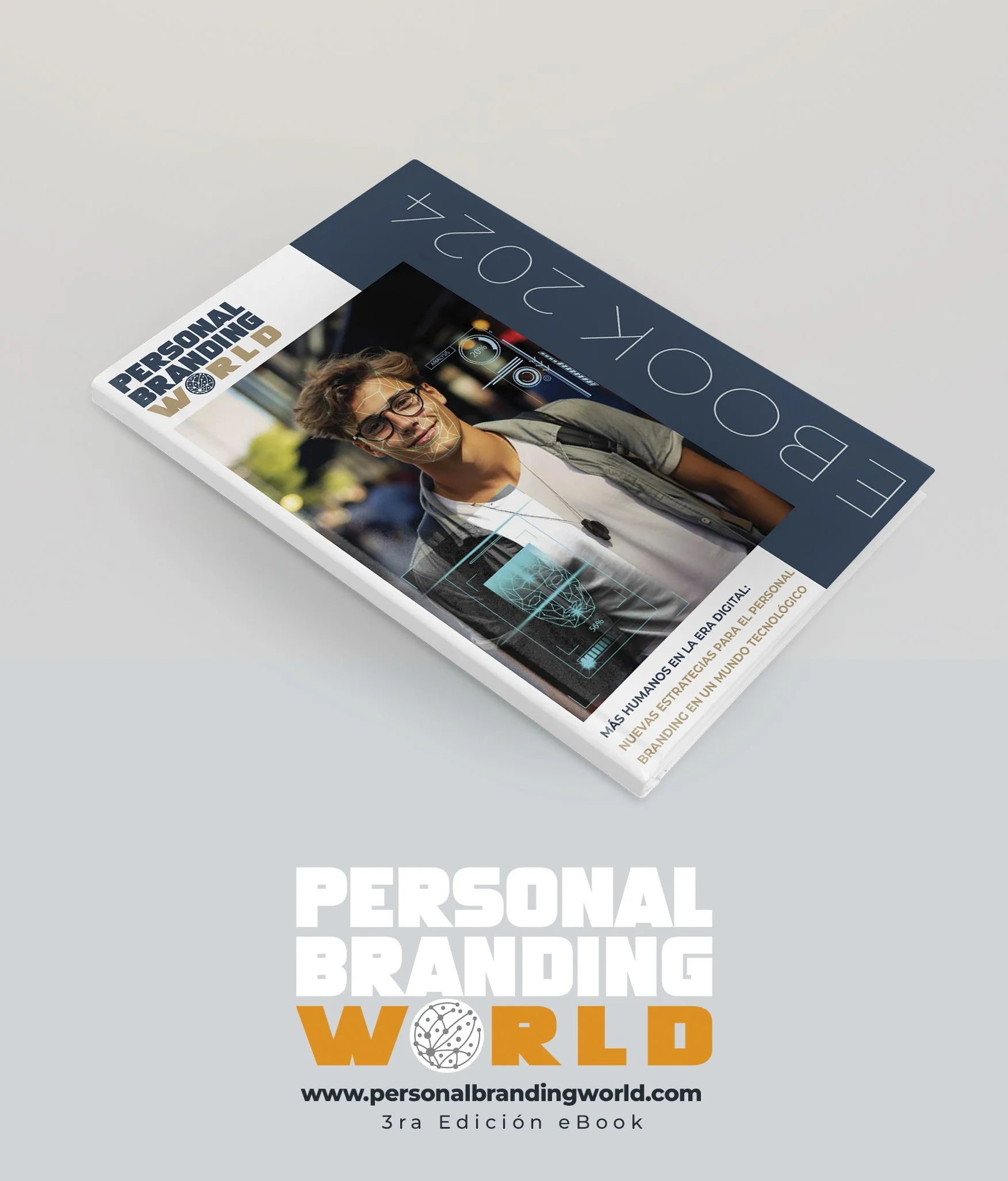 Portada del ebook “Estrategias de Marca Personal”, con elementos gráficos de planificación y un estilo profesional que representa tácticas para posicionarse en el mercado.