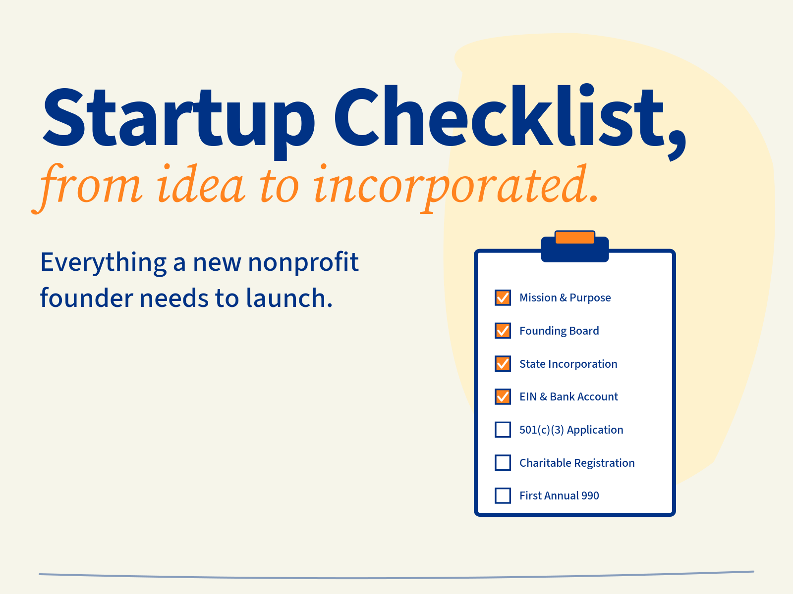 Nonprofit Startup Checklist