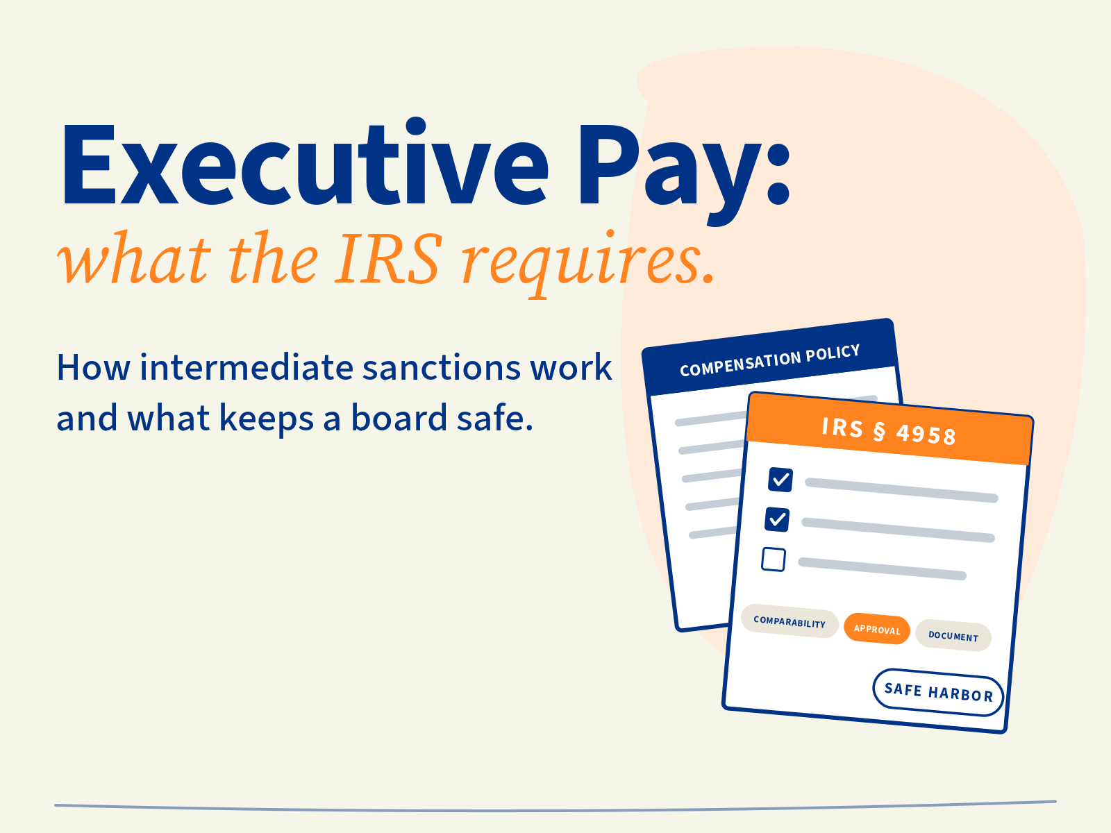 What the IRS Requires When Your Nonprofit Sets Executive Pay