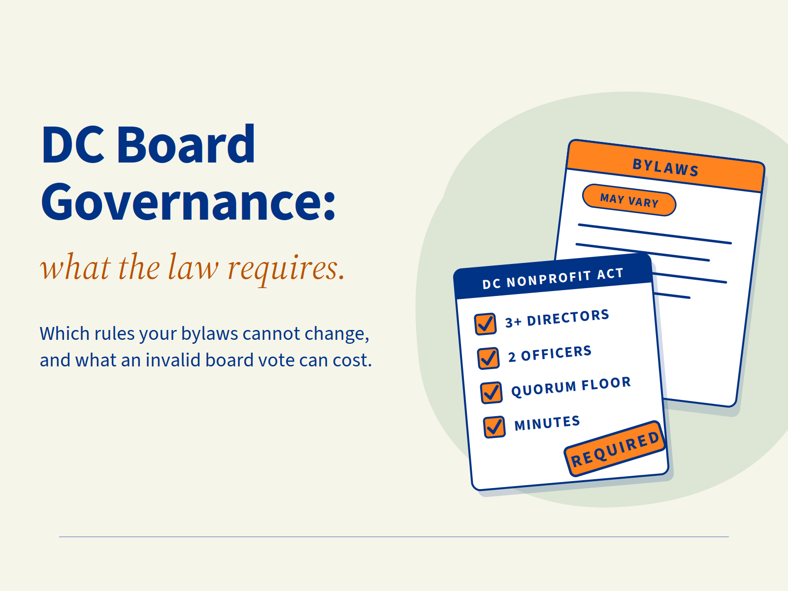 DC Nonprofit Board Governance: What the Law Requires