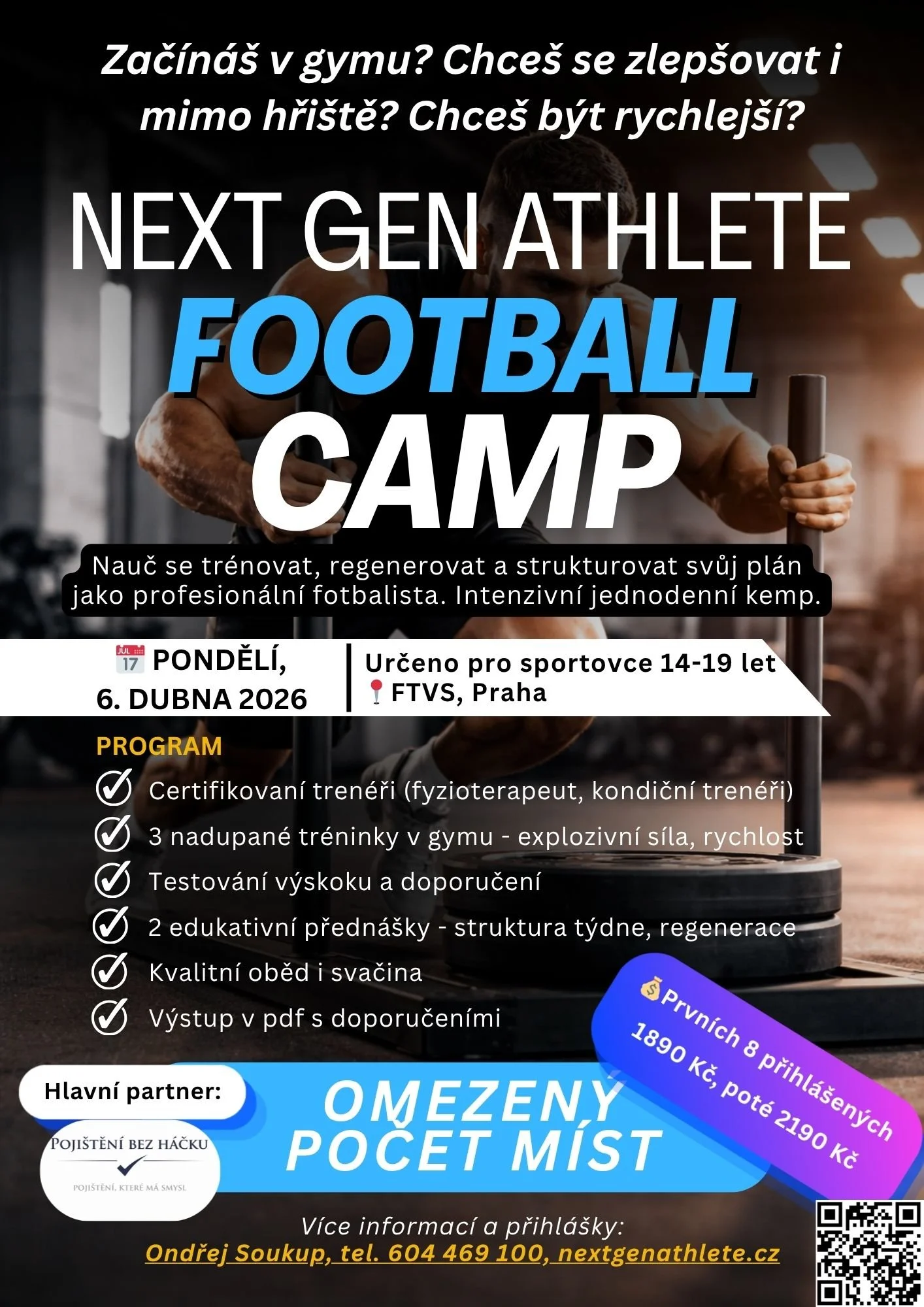 Next Gen Athlete – Football Camp, pondělí, 6. dubna 2026