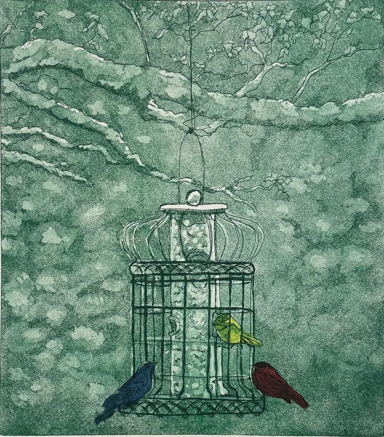 Poetry in Winged-Form | Copperplate Etching, 2024