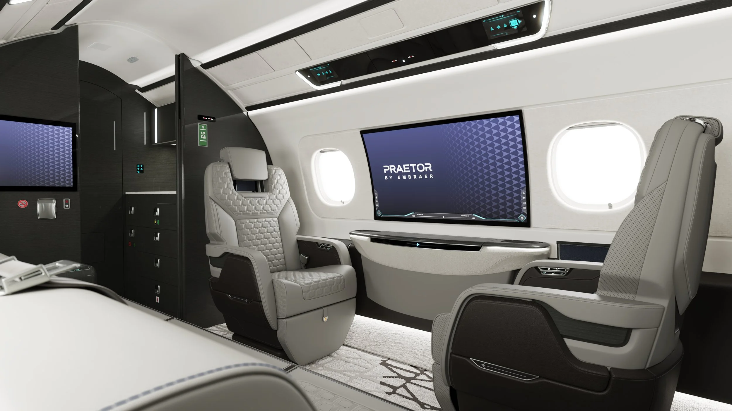 Embraer Praetor 600E Cabin. Photo by Embraer.