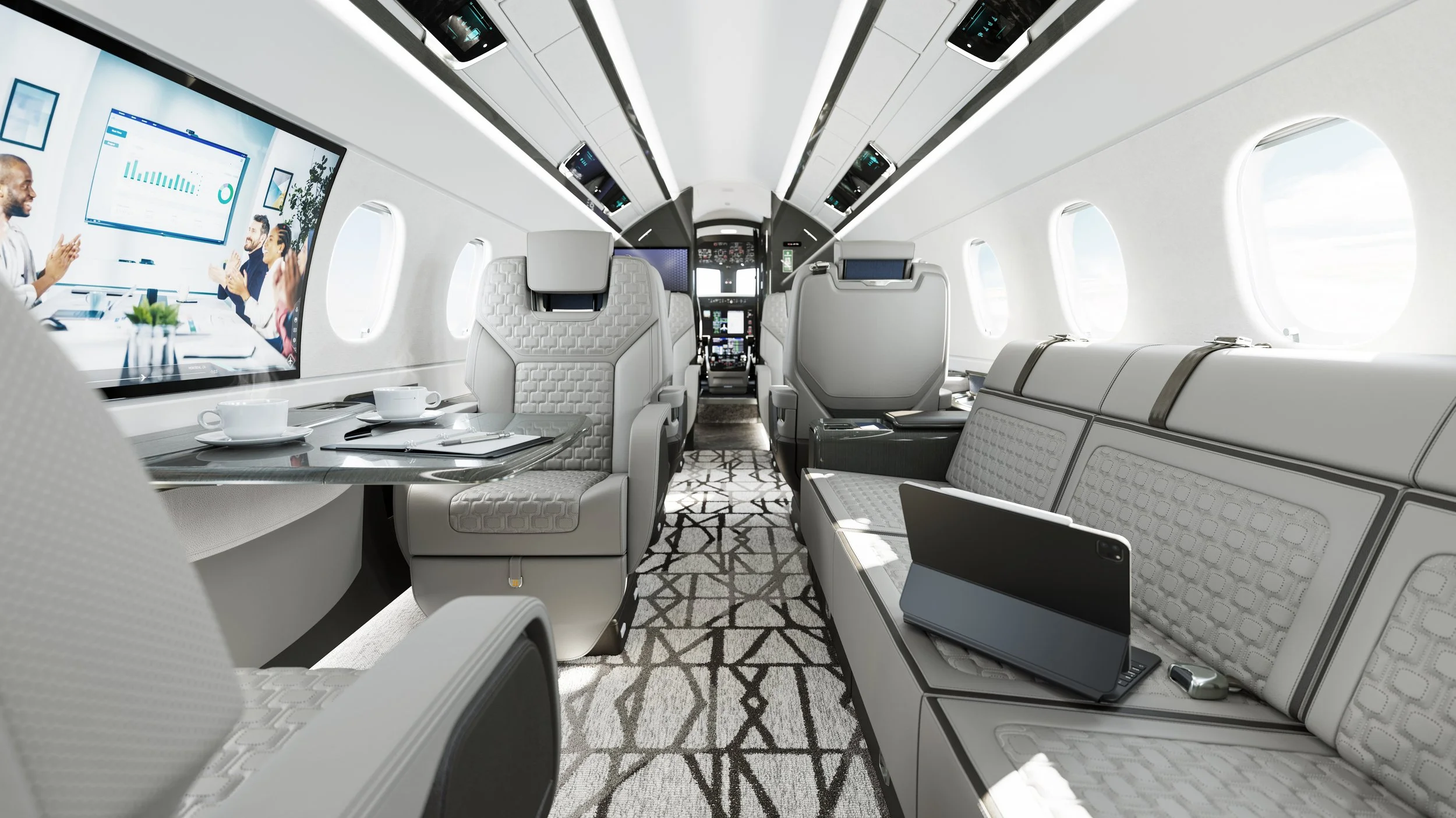 Embraer Praetor 600E Cabin. Photo by Embraer.