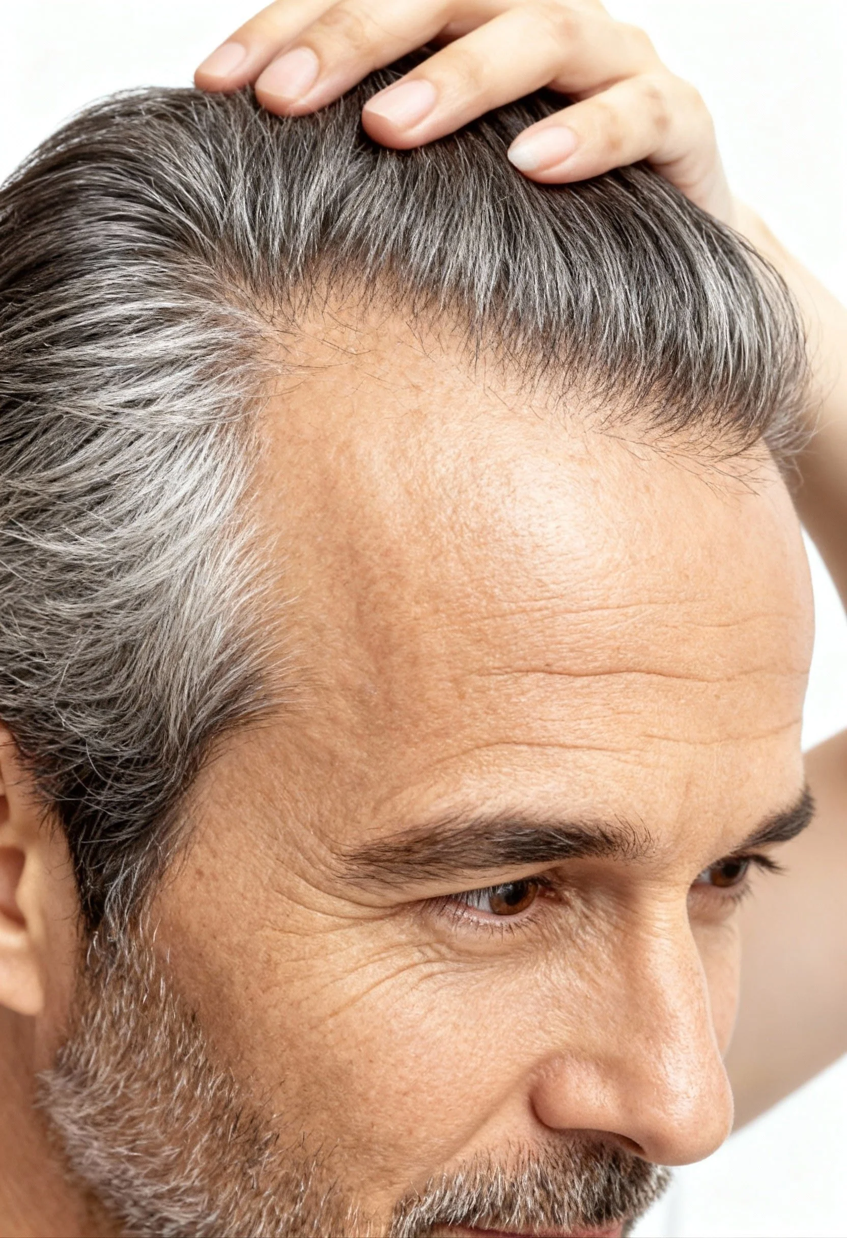 Illustration de l’alopécie androgénétique masculine avant traitement