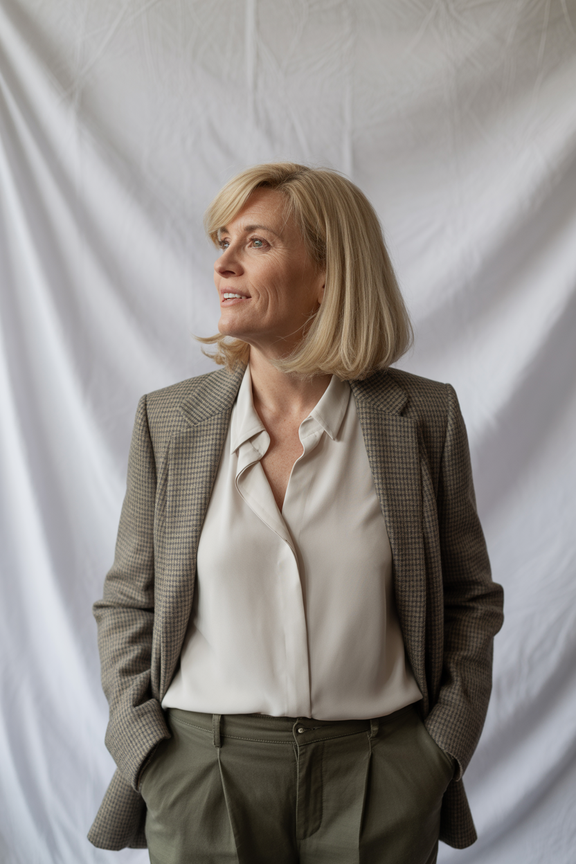 Portrait naturel d’une patiente ayant partagé son avis sur un traitement esthétique.