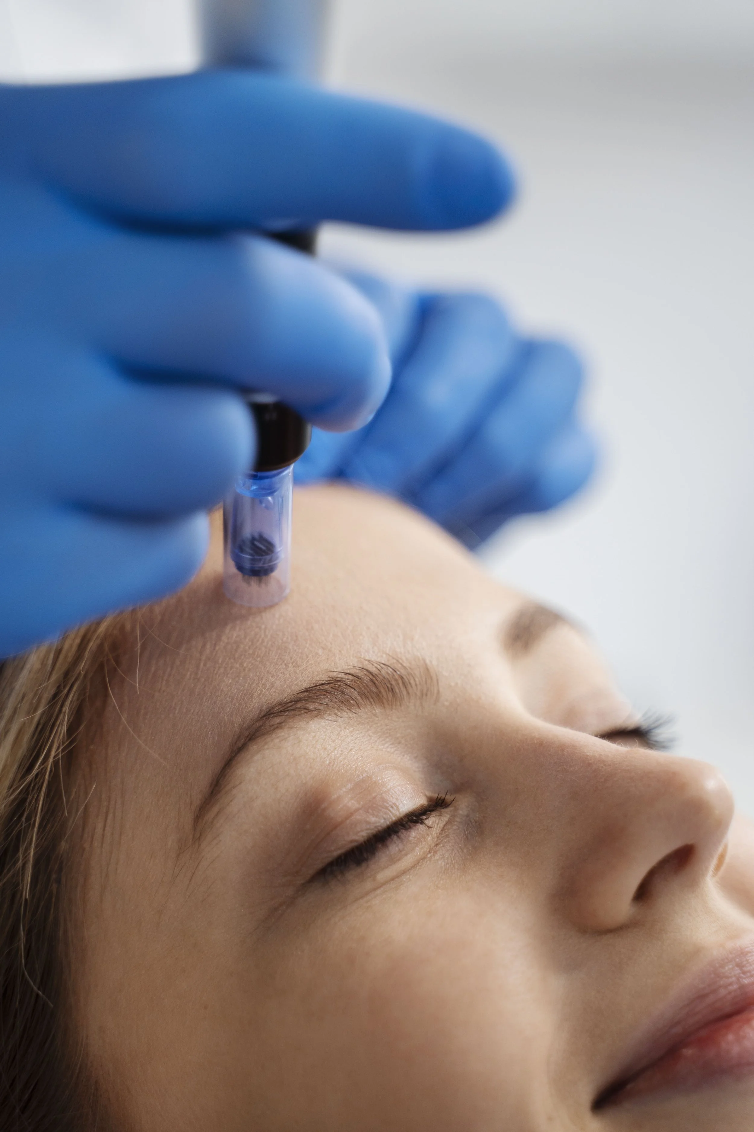 Microneedling Dermapen réalisé en cabinet médical à Évian-les-Bains